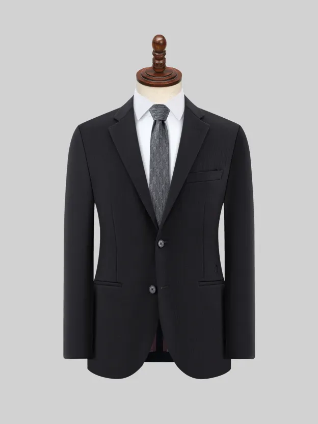 Falcon Black Shadow Plaid Stretch Blazer