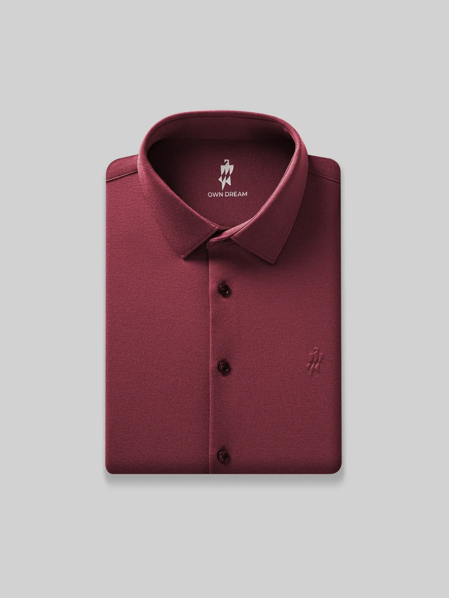 Deep Sangria Red Stretch Shirt