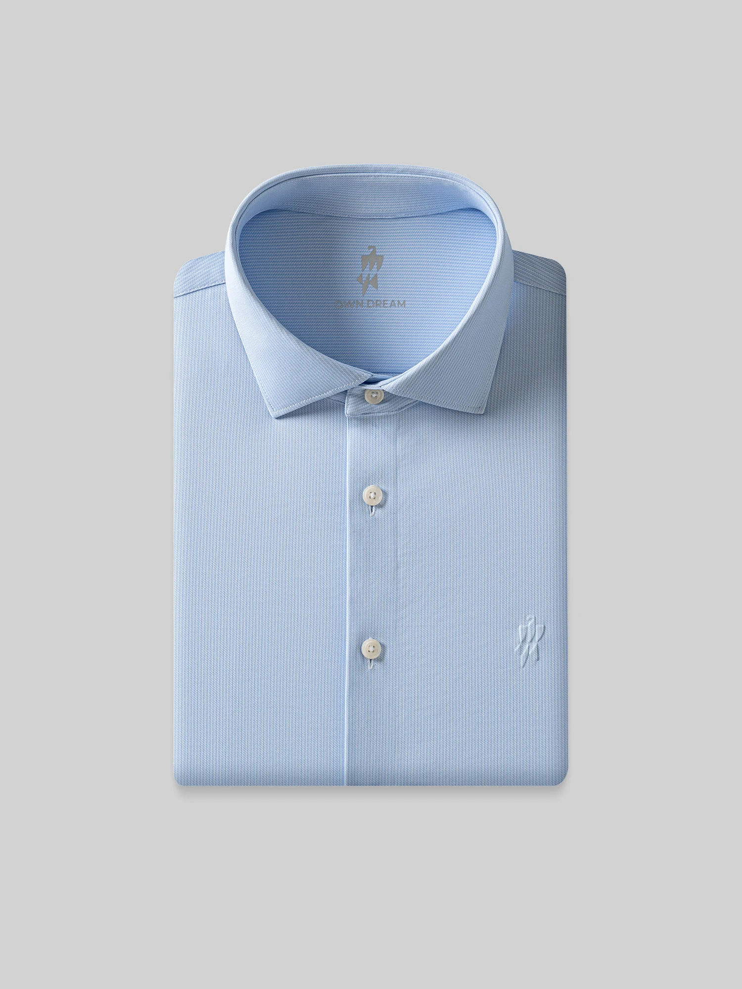 Clear Wave Blue Stripe Stretch Shirt