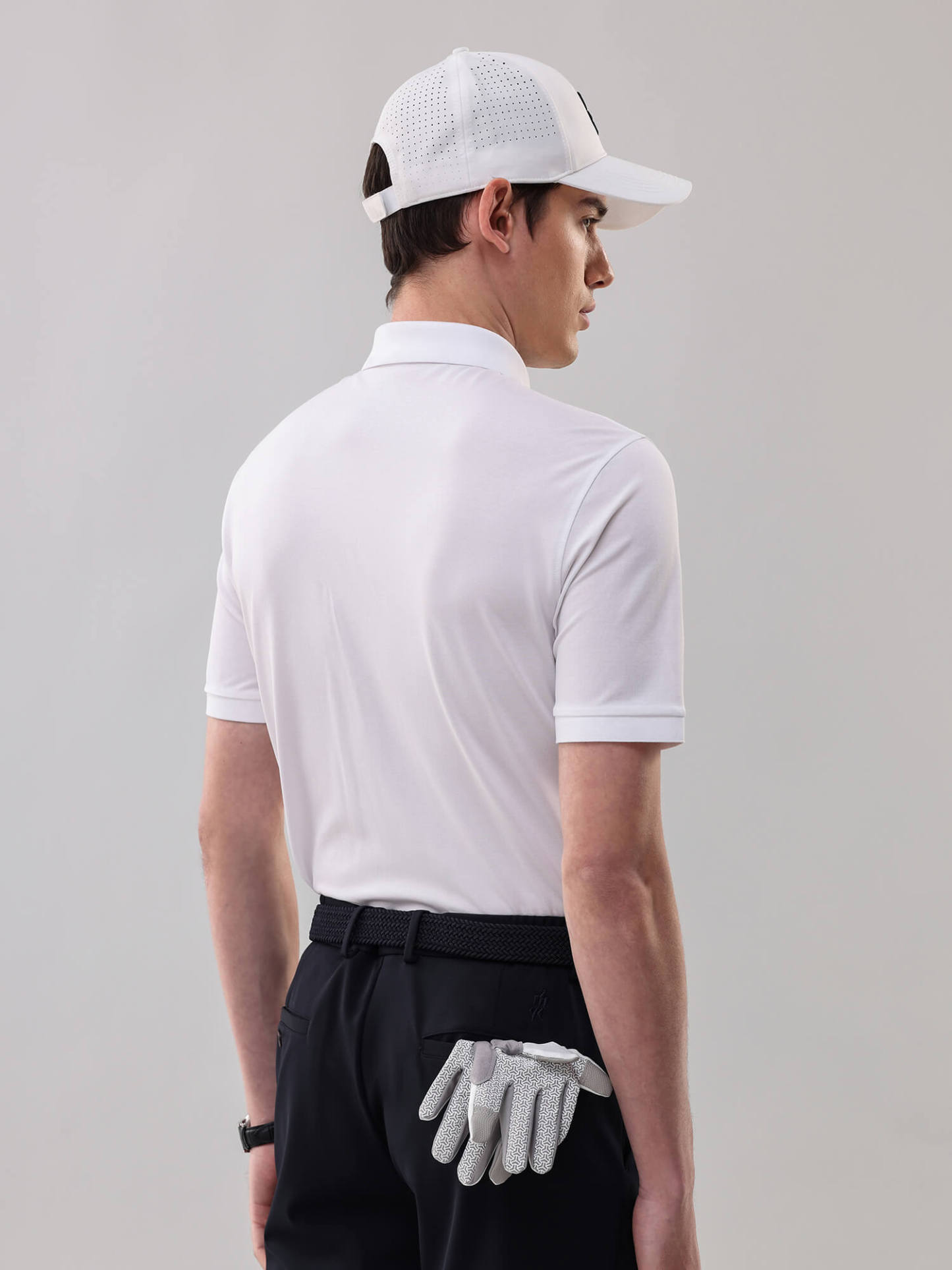 Ivory White High-Stretch Polo