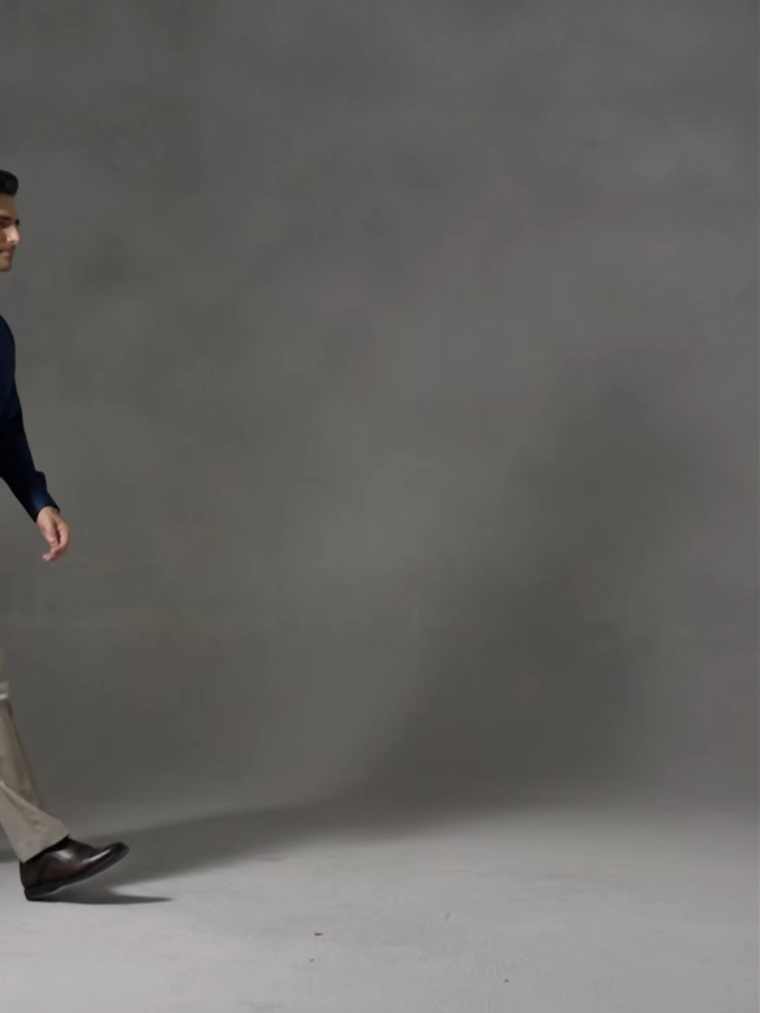 Lustrous Dusk Blue Silk High-Stretch Shirt​