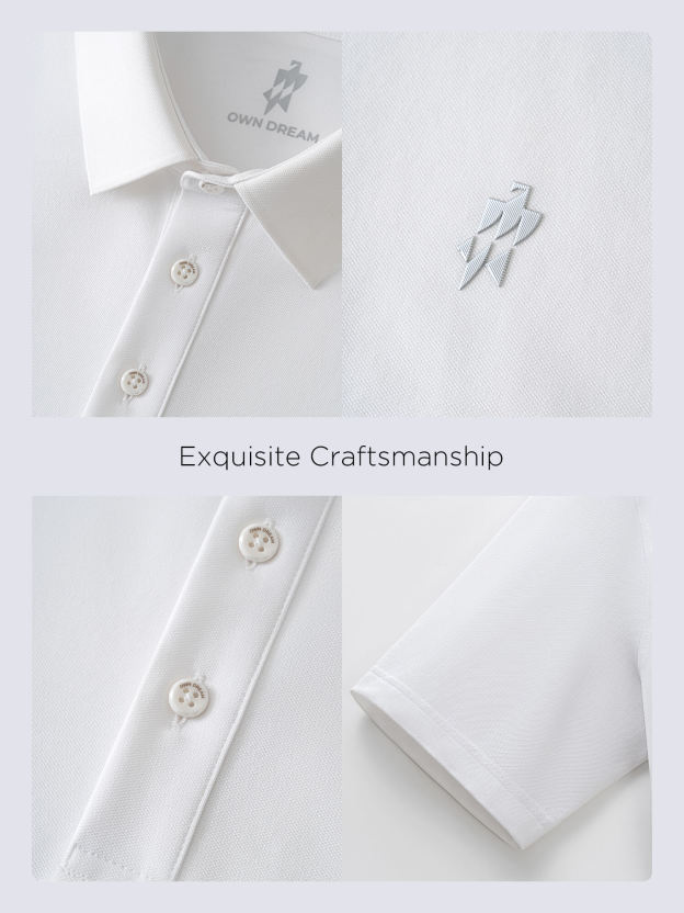 Ivory White High-Stretch Polo
