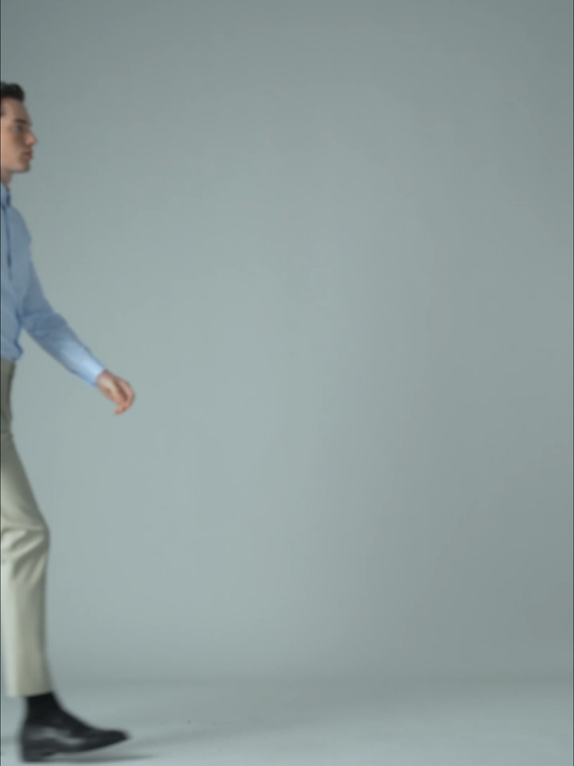 Mist Blue Check Silk High-Stretch Shirt