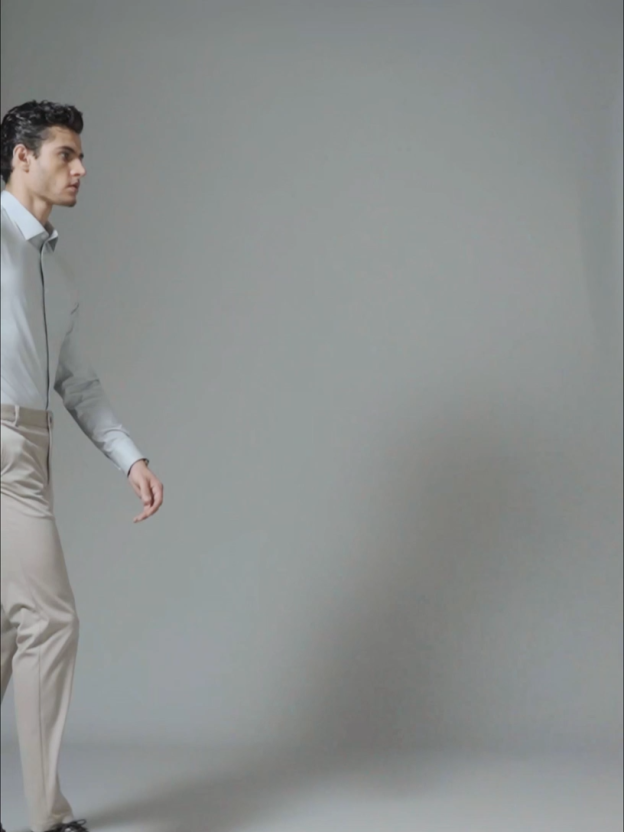 Frosted Moss Green High-Stretch Shirt