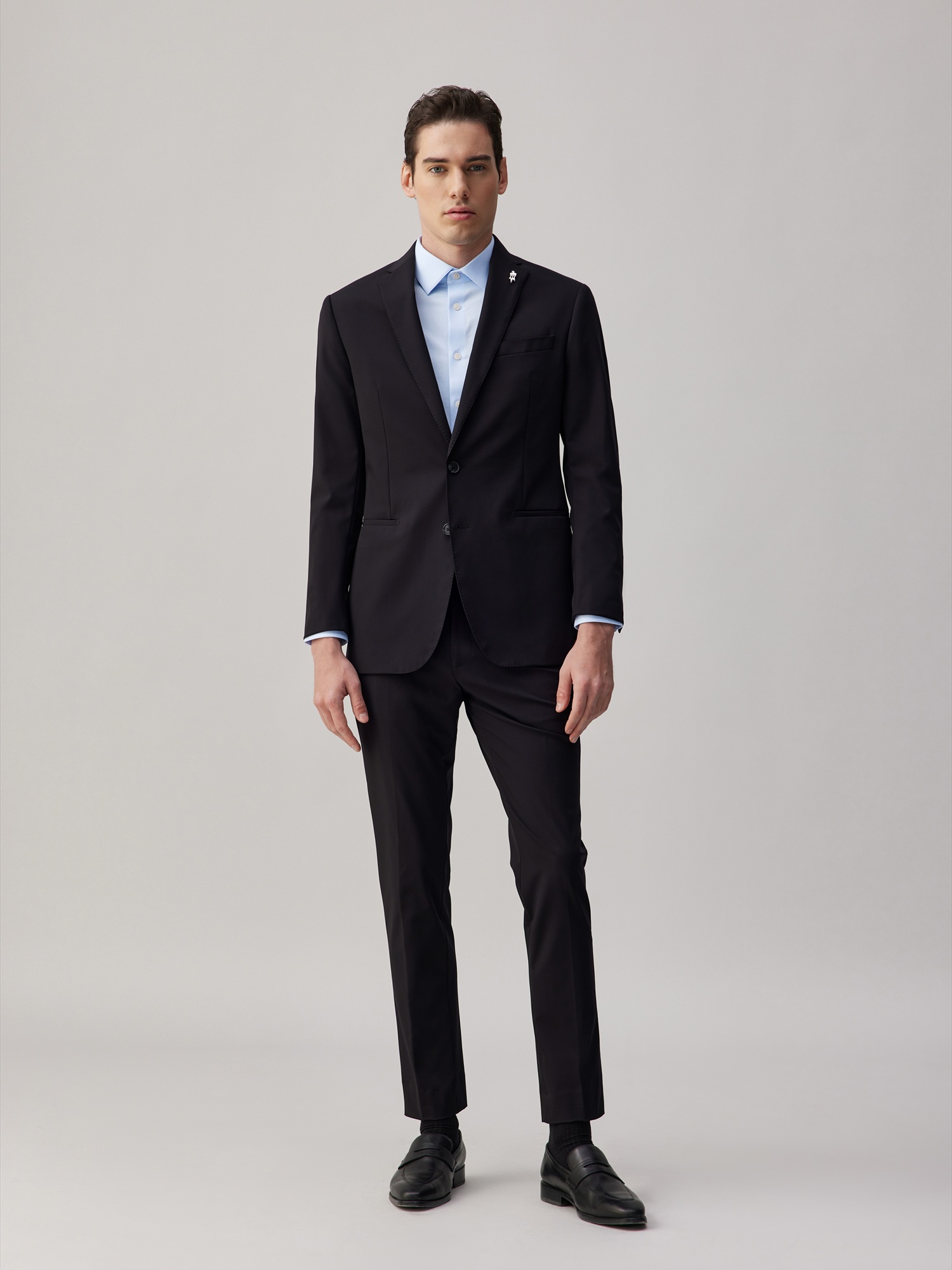 Titanium Black Stretch Suit