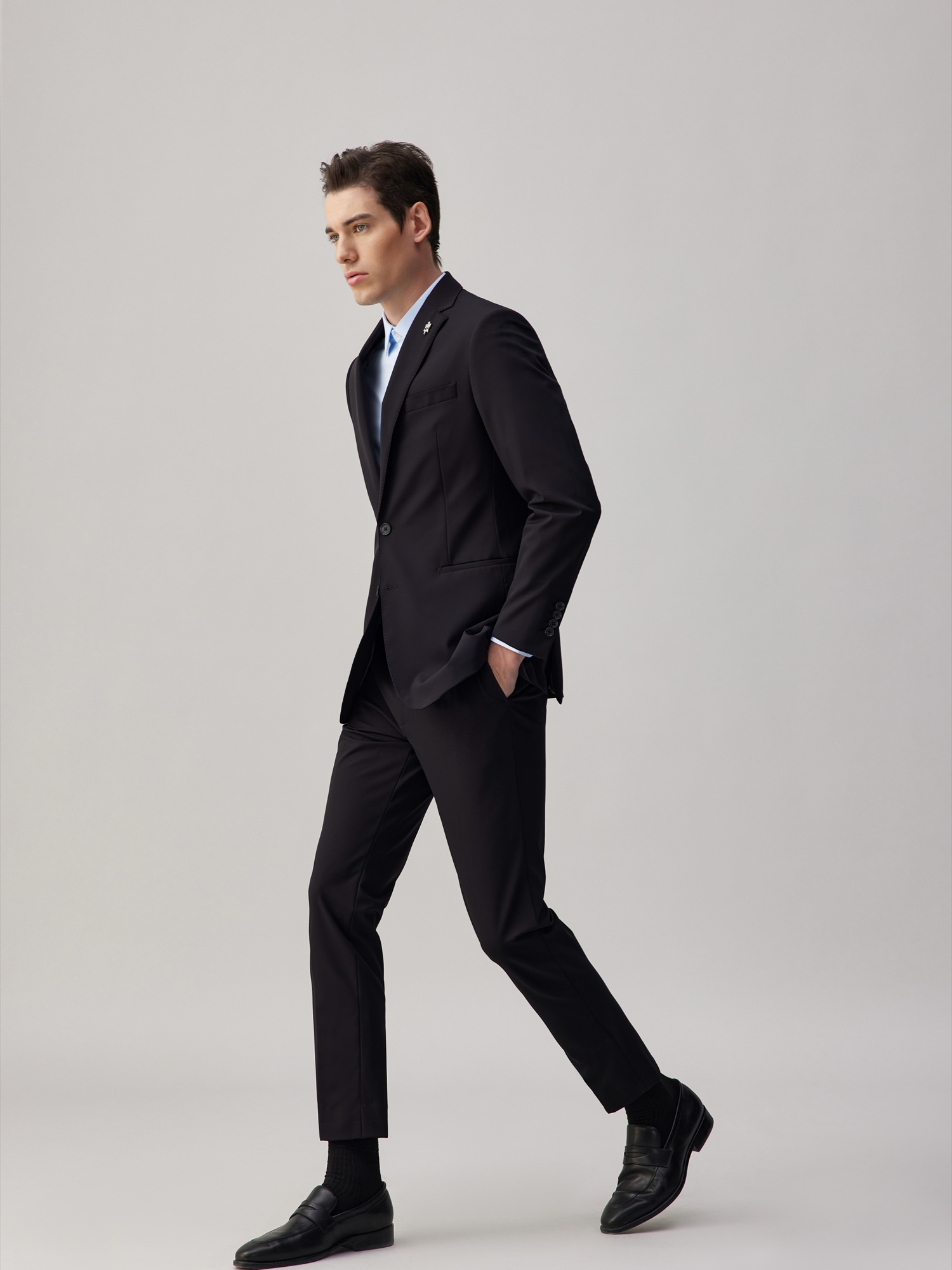 Titanium Black Stretch Suit