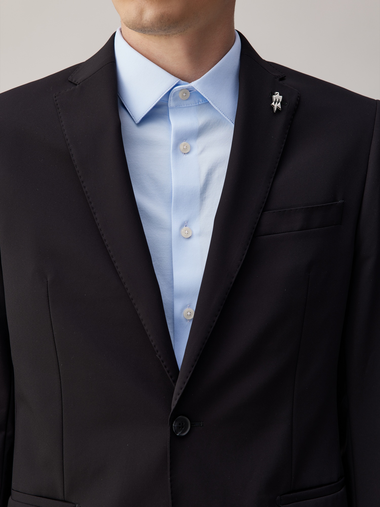Titanium Black Stretch Suit