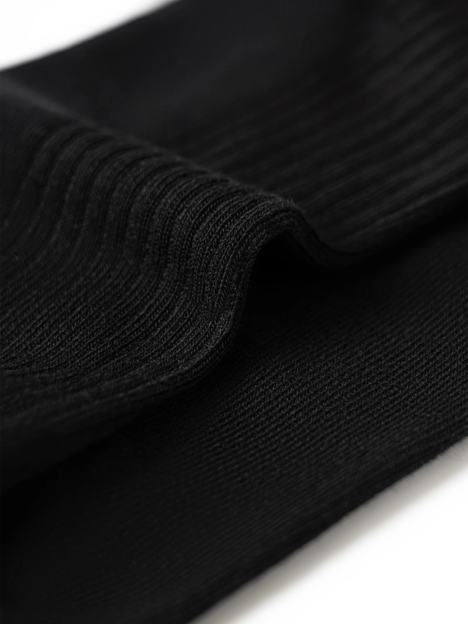 Shadow Black Mid-Calf Socks