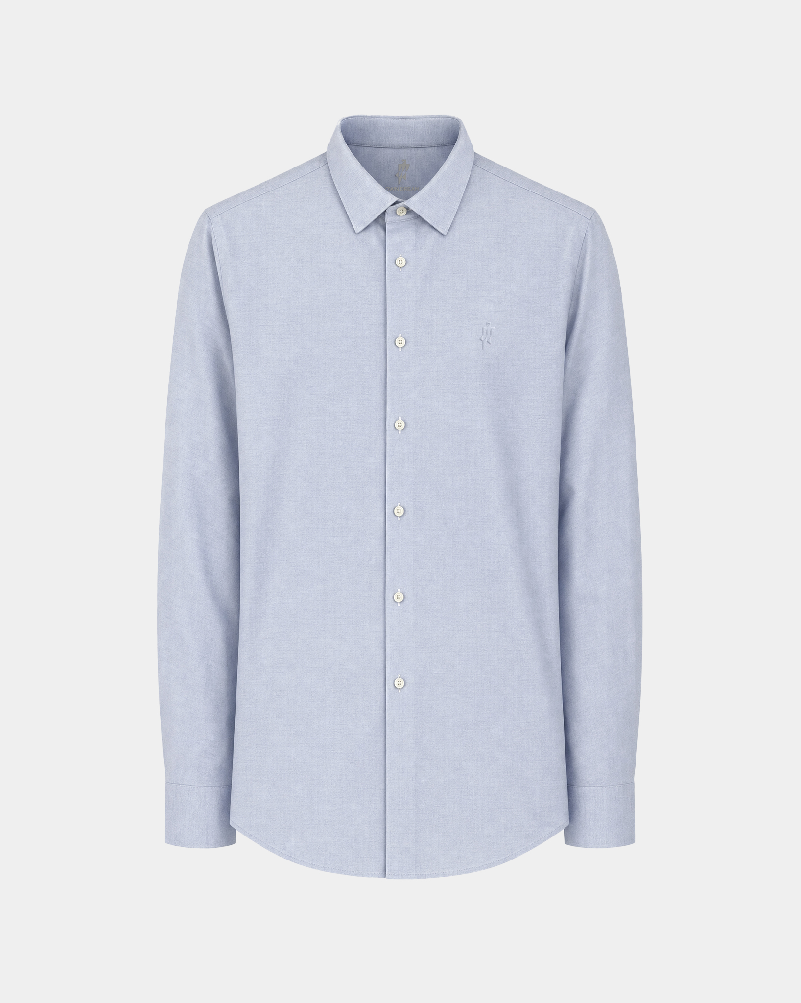 MulberrySilk™ Prestige Comfort Stretch Shirt - Frost Mist Blue