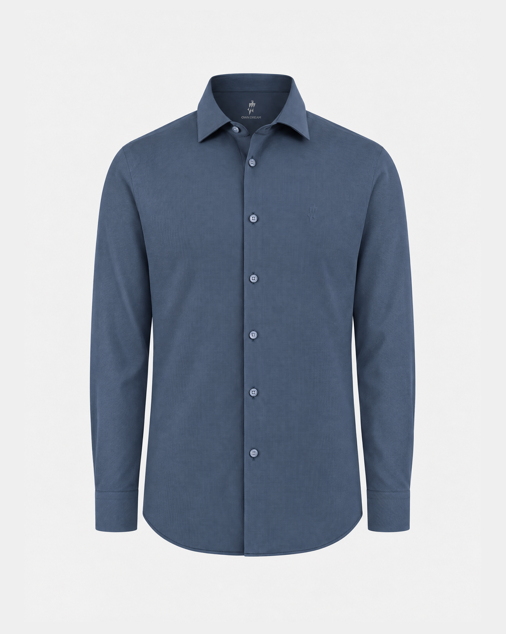 PimaCore™ Prestige Comfort Stretch Shirt - Deep Sea Blue Check