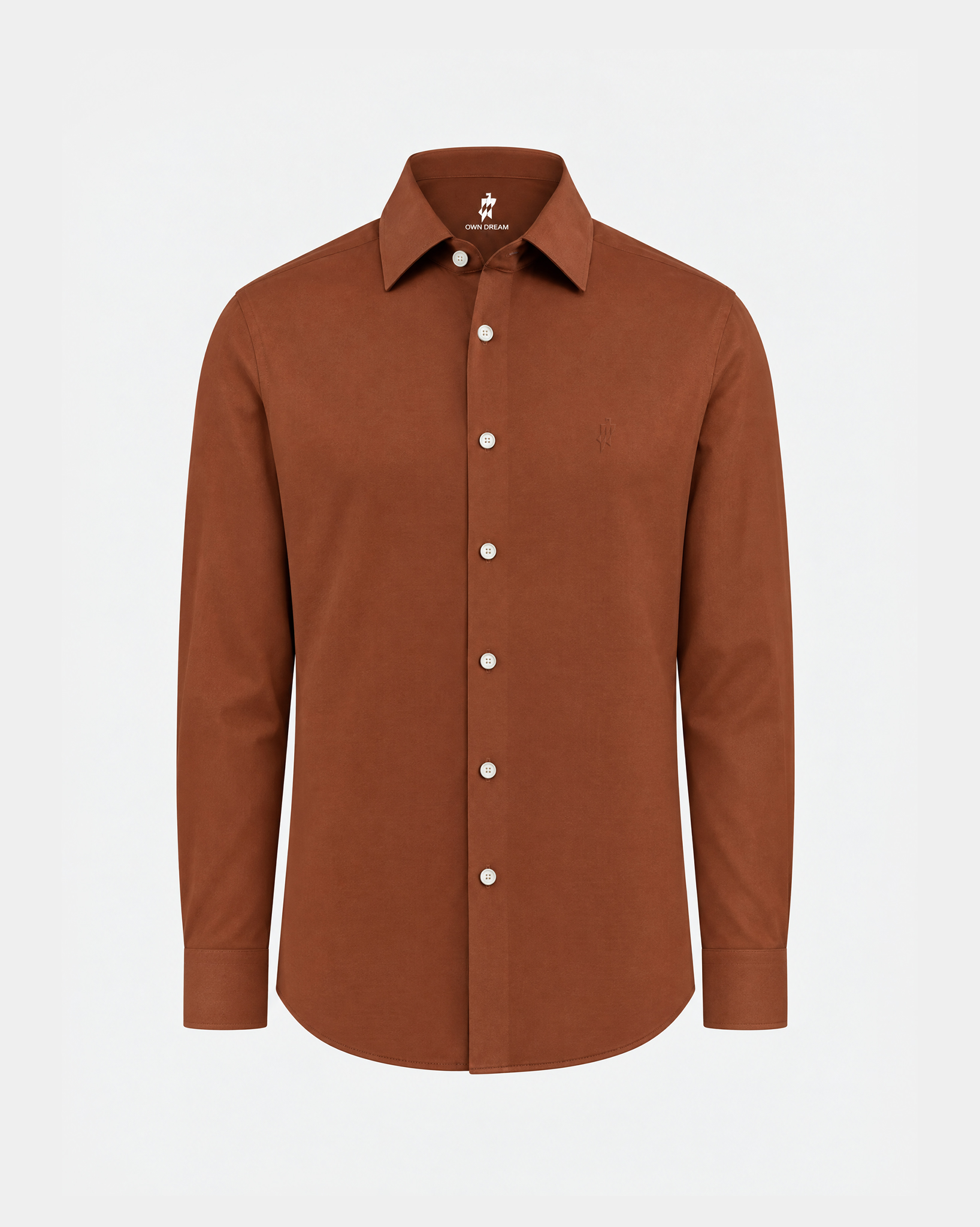 PimaCore™ Prestige Comfort Stretch Shirt - Sunset Orange