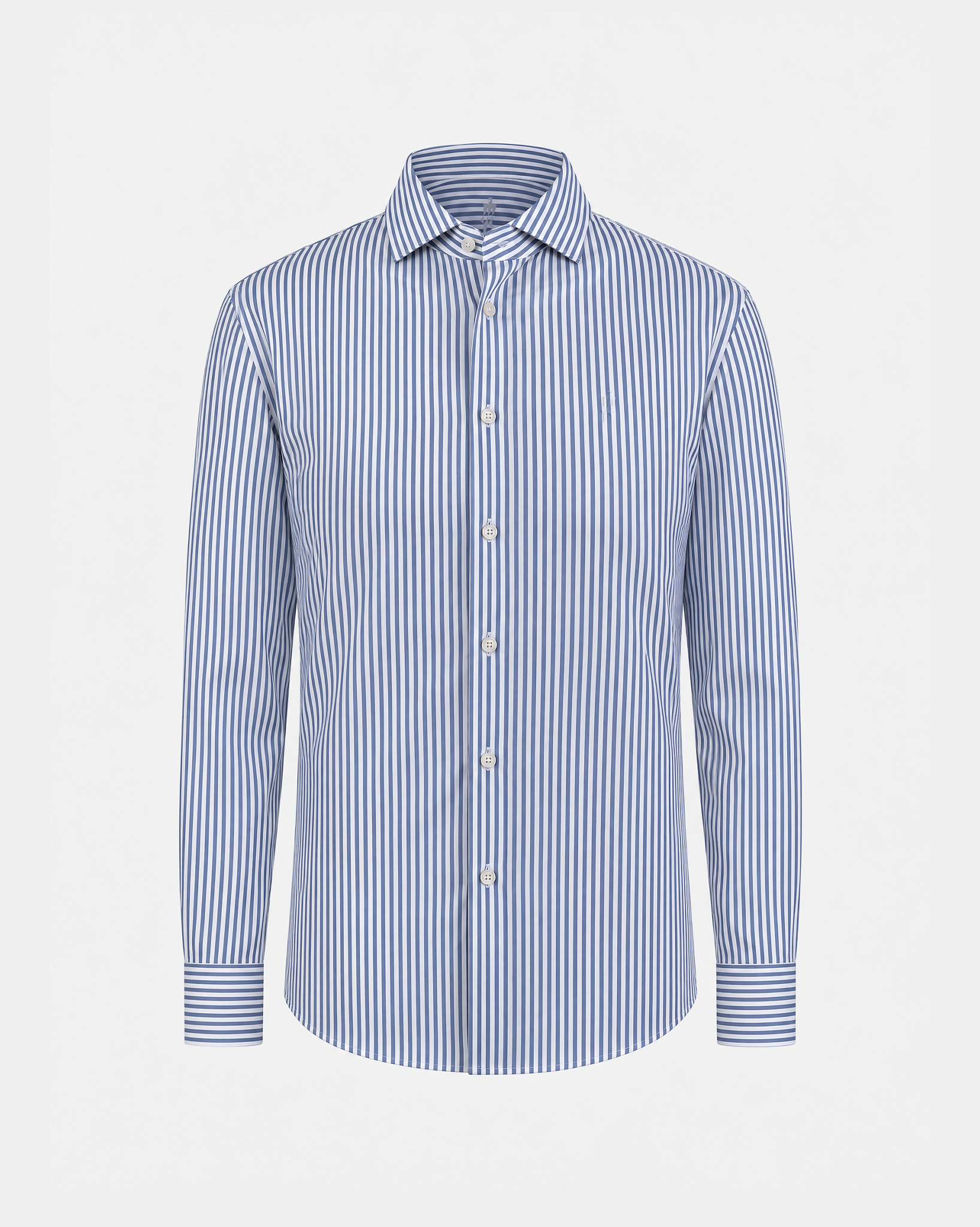 PimaCore™ Prestige Comfort Stretch Shirt - Pamir Blue Stripe