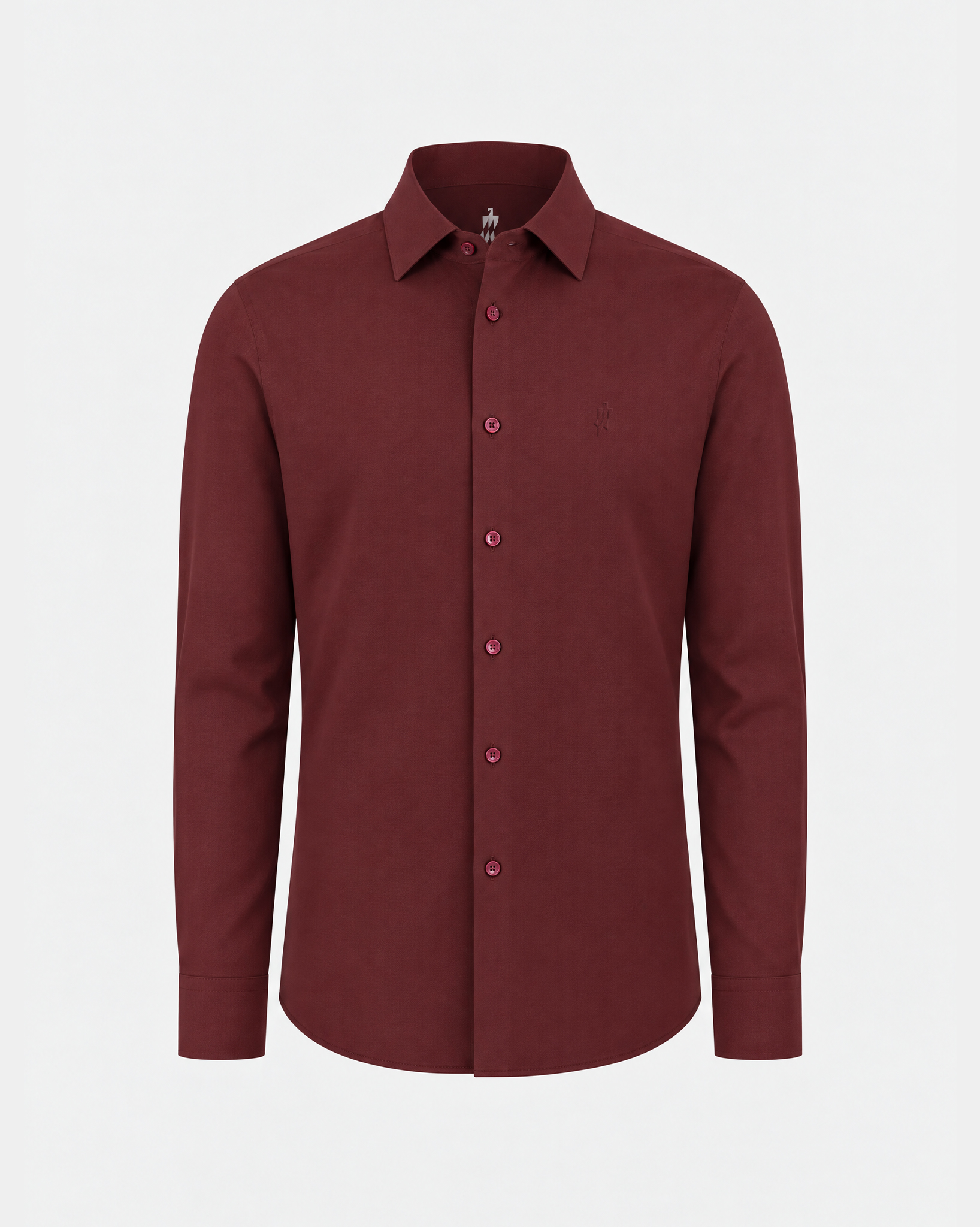 PimaCore™ Prestige Comfort Stretch Shirt - Deep Sangria Red