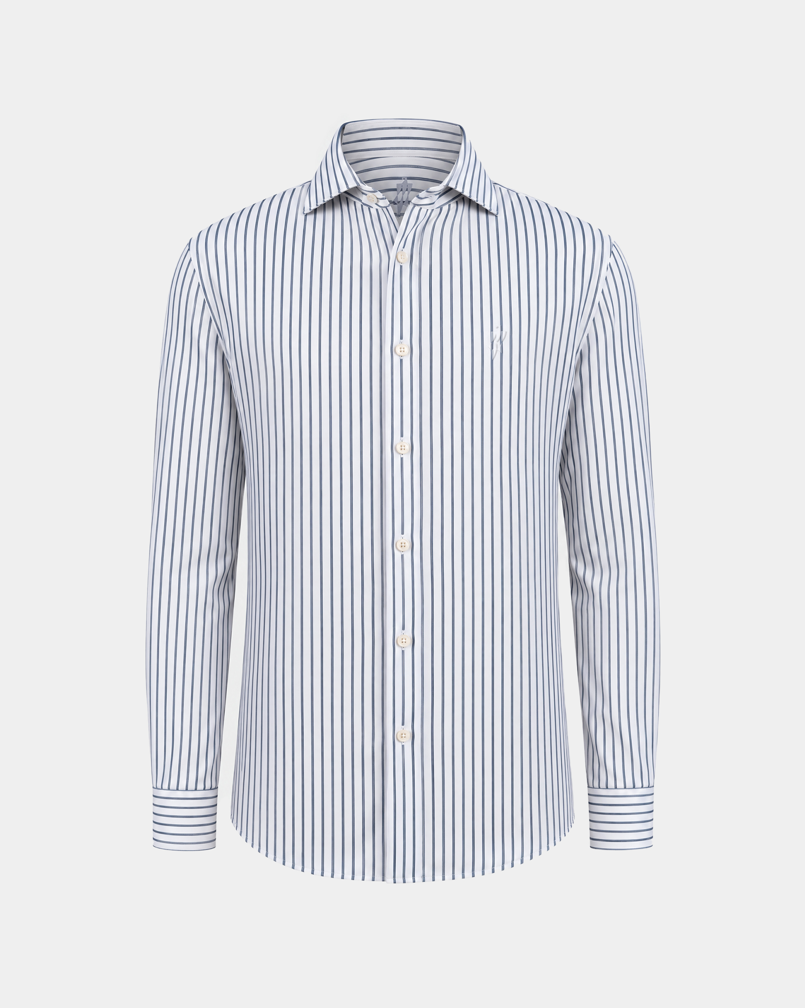 Prestige WarmTech Stretch Dress Shirt - Azure Blue Stripe