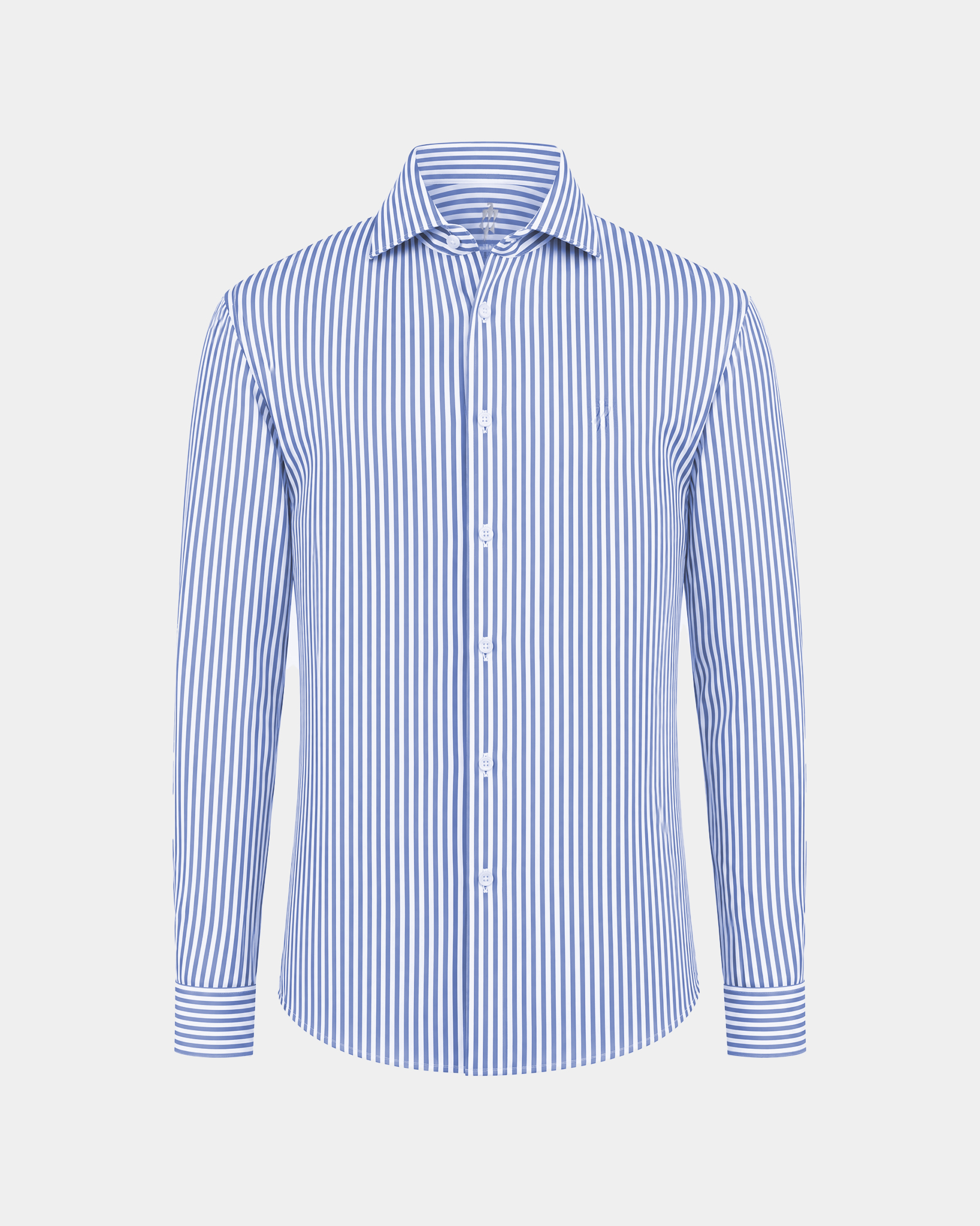 Prestige WarmTech Stretch Dress Shirt - Sky Blue Stripe