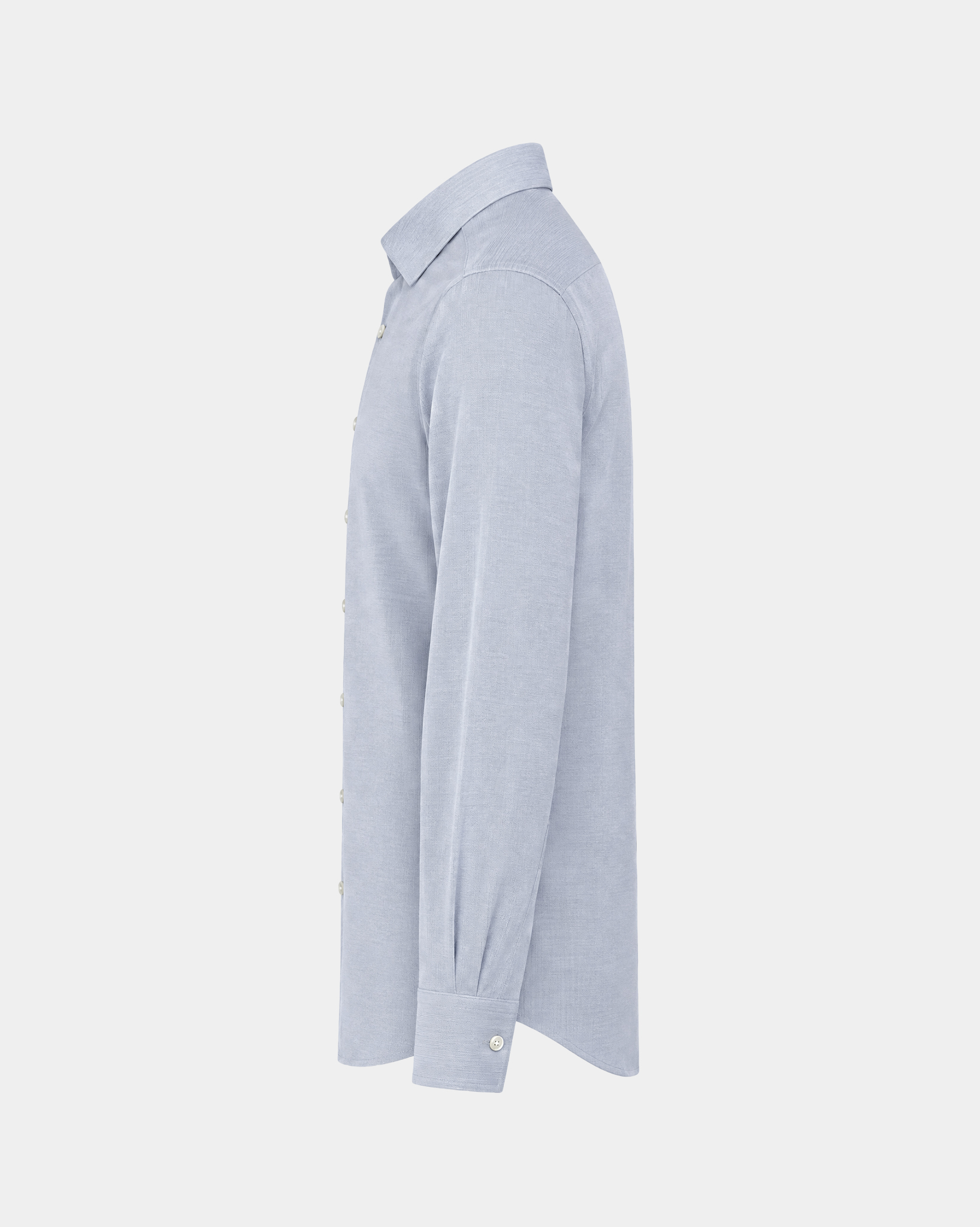 MulberrySilk™ Prestige Comfort Stretch Shirt - Frost Mist Blue