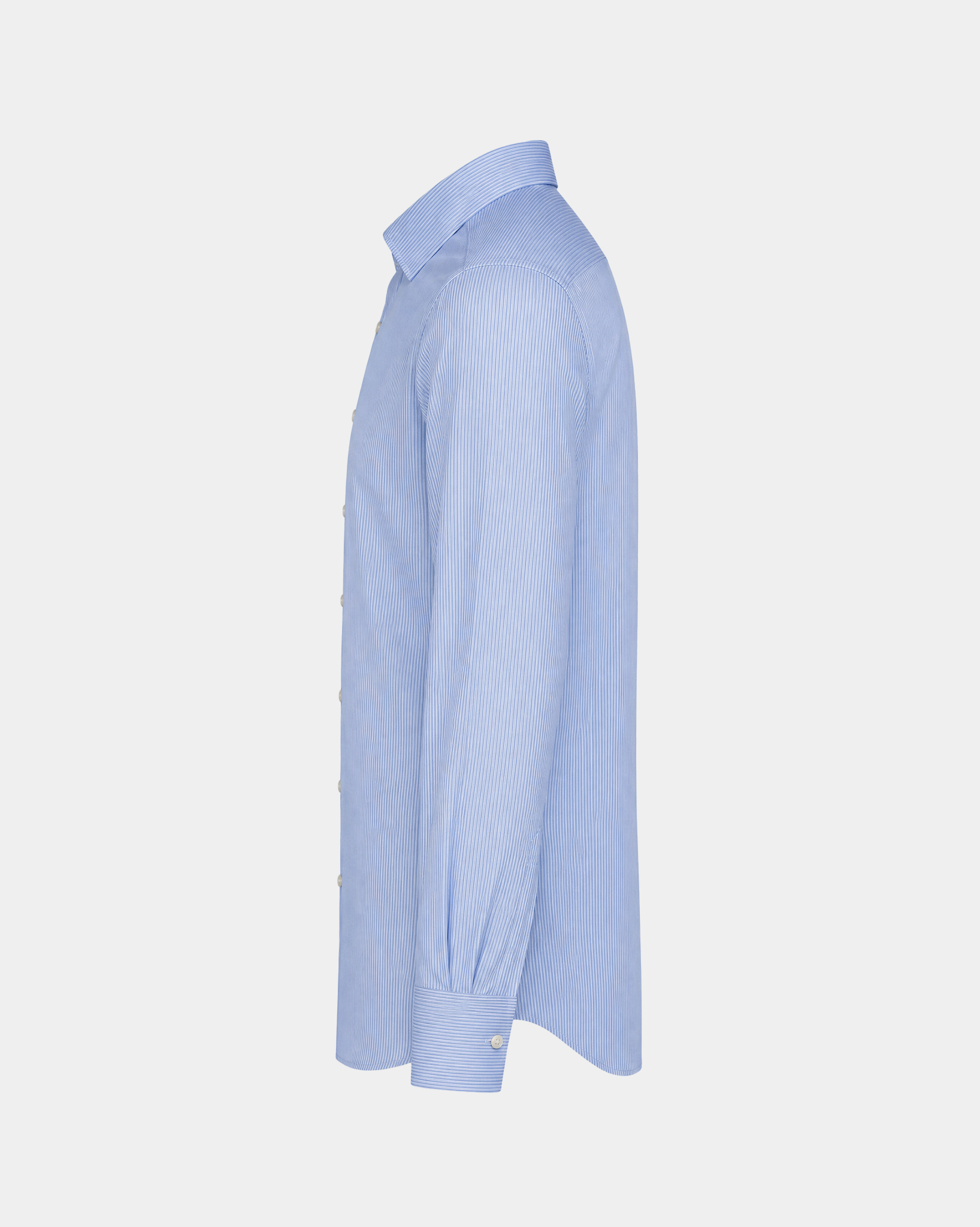 PimaCore™ Prestige Comfort Stretch Shirt - Glacier Blue Striped