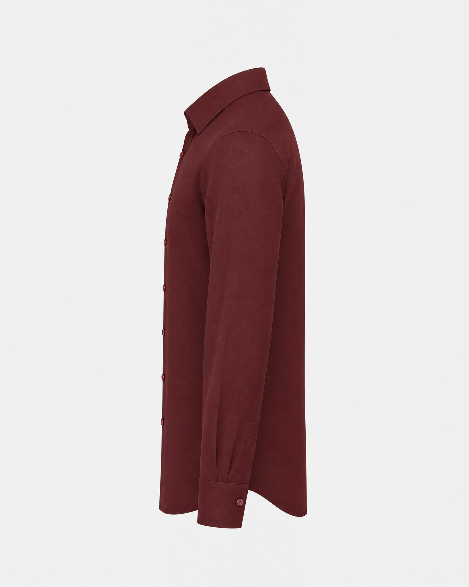 PimaCore™ Prestige Comfort Stretch Shirt - Deep Sangria Red