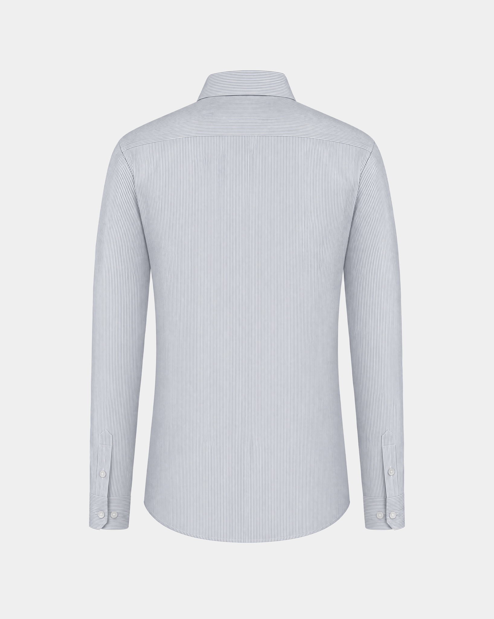 PimaCore™ Prestige Comfort Stretch Shirt - Drift Gray Striped