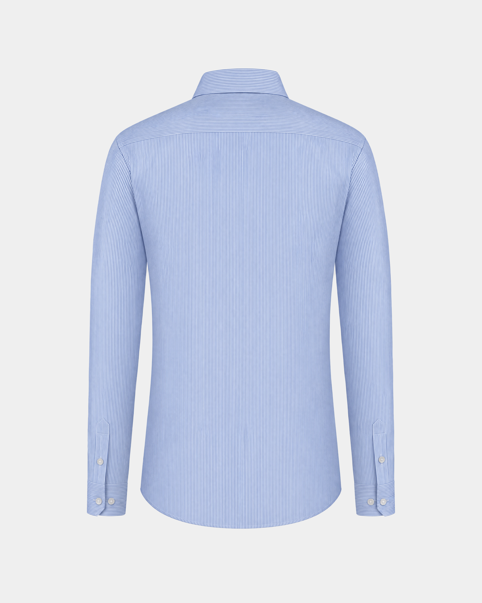 PimaCore™ Prestige Comfort Stretch Shirt - Glacier Blue Striped