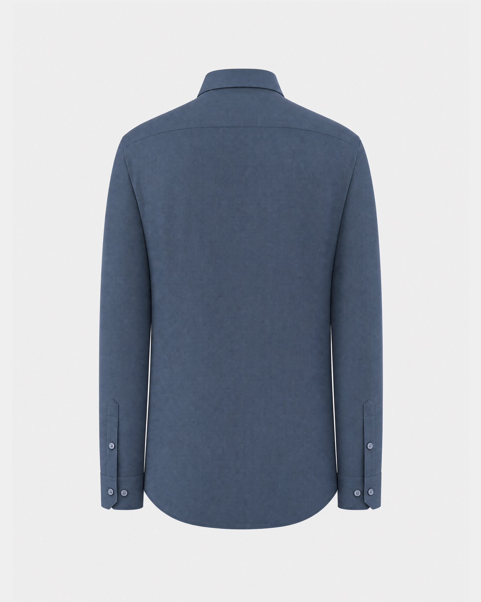 PimaCore™ Prestige Comfort Stretch Shirt - Deep Sea Blue Check