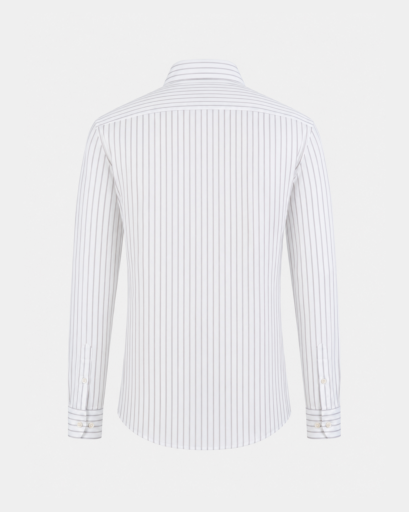 PimaCore™ Prestige Comfort Stretch Shirt - White Oak Ring Mocha Stripe