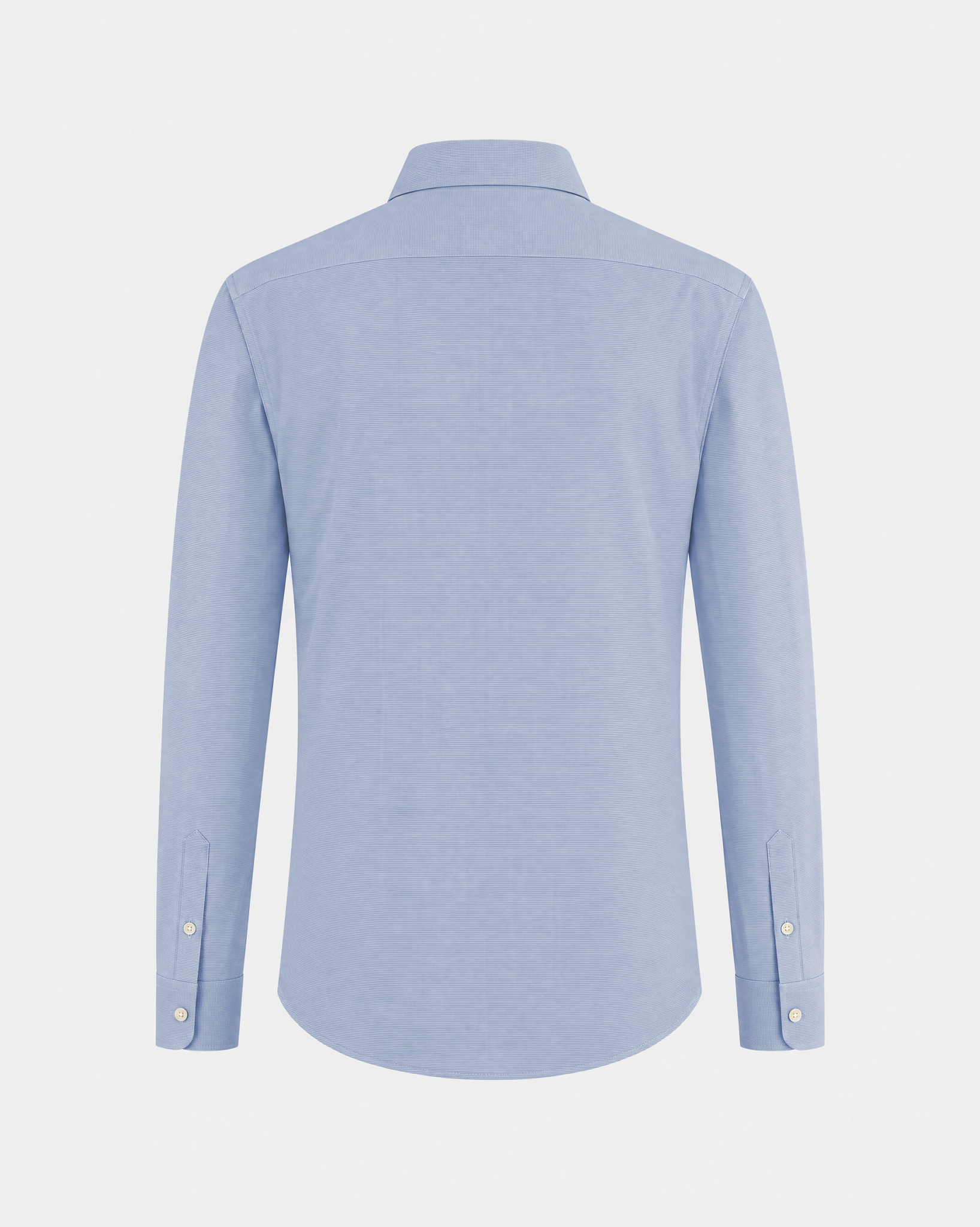 Light Blue Soft Plaid Stretch Shirt
