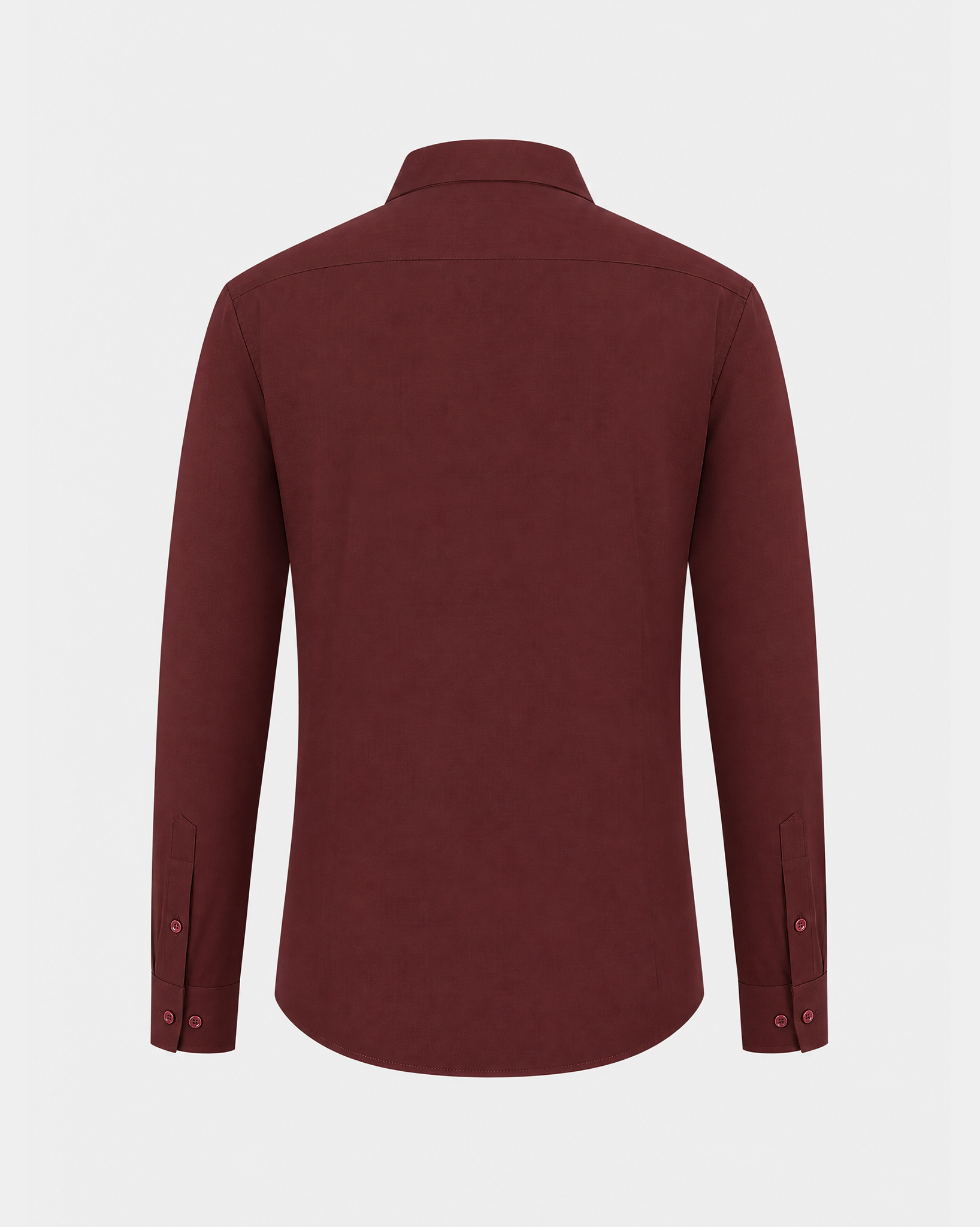 PimaCore™ Prestige Comfort Stretch Shirt - Deep Sangria Red