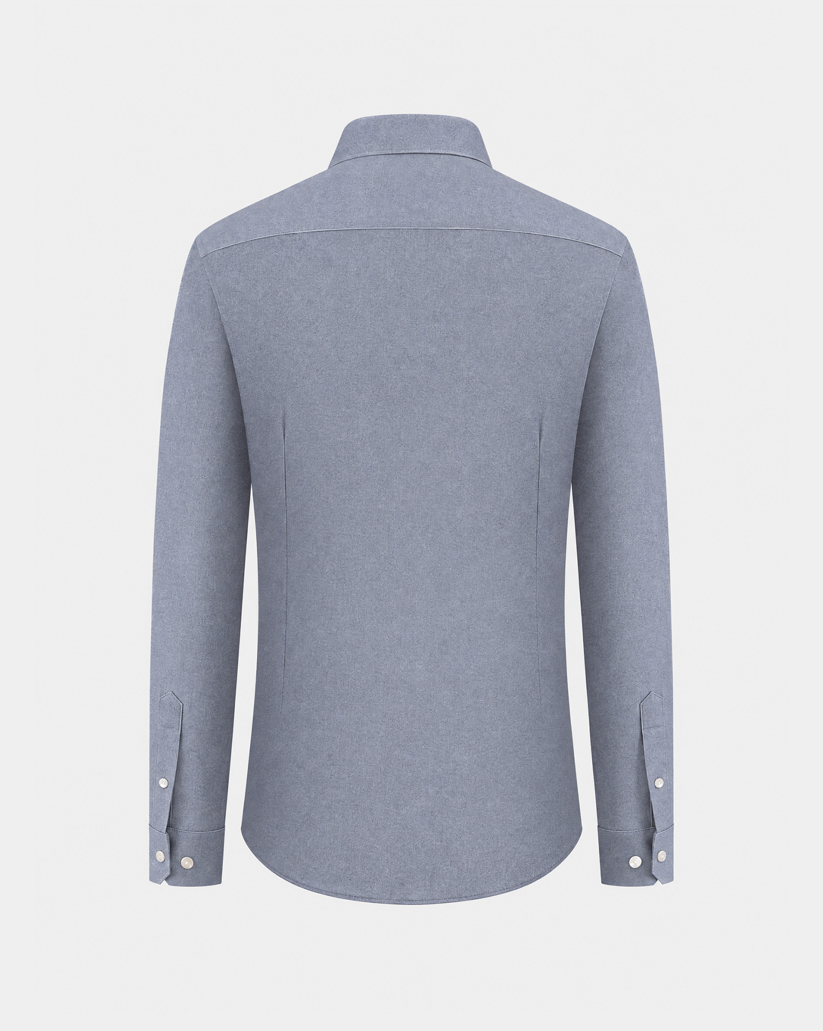 Prestige WarmTech Stretch Dress Shirt - Mist Blue Fine Stripe