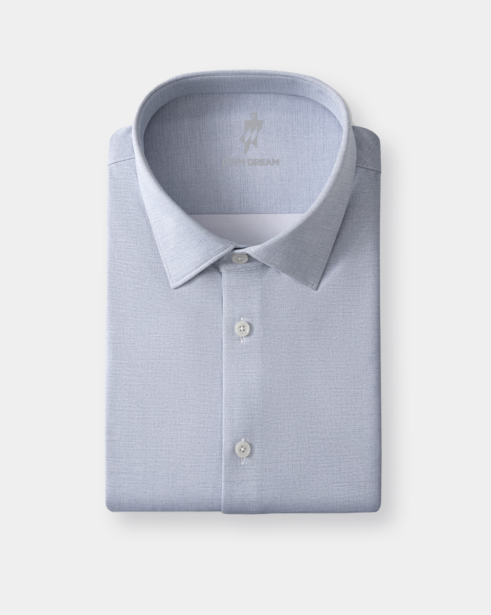 MulberrySilk™ Prestige Comfort Stretch Shirt - Frost Mist Blue