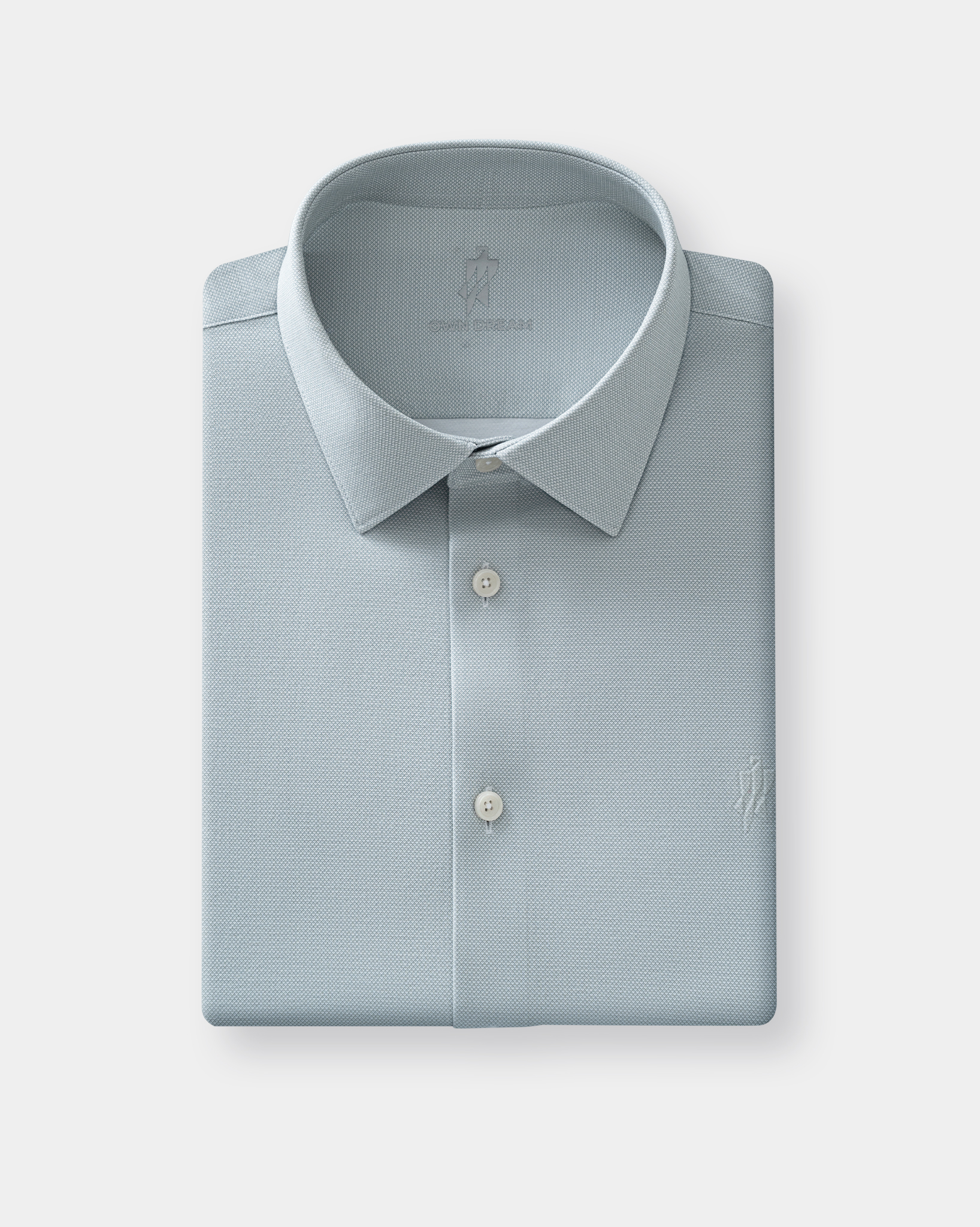 PimaCore™ Prestige Comfort Stretch Shirt - Frosted Moss Green