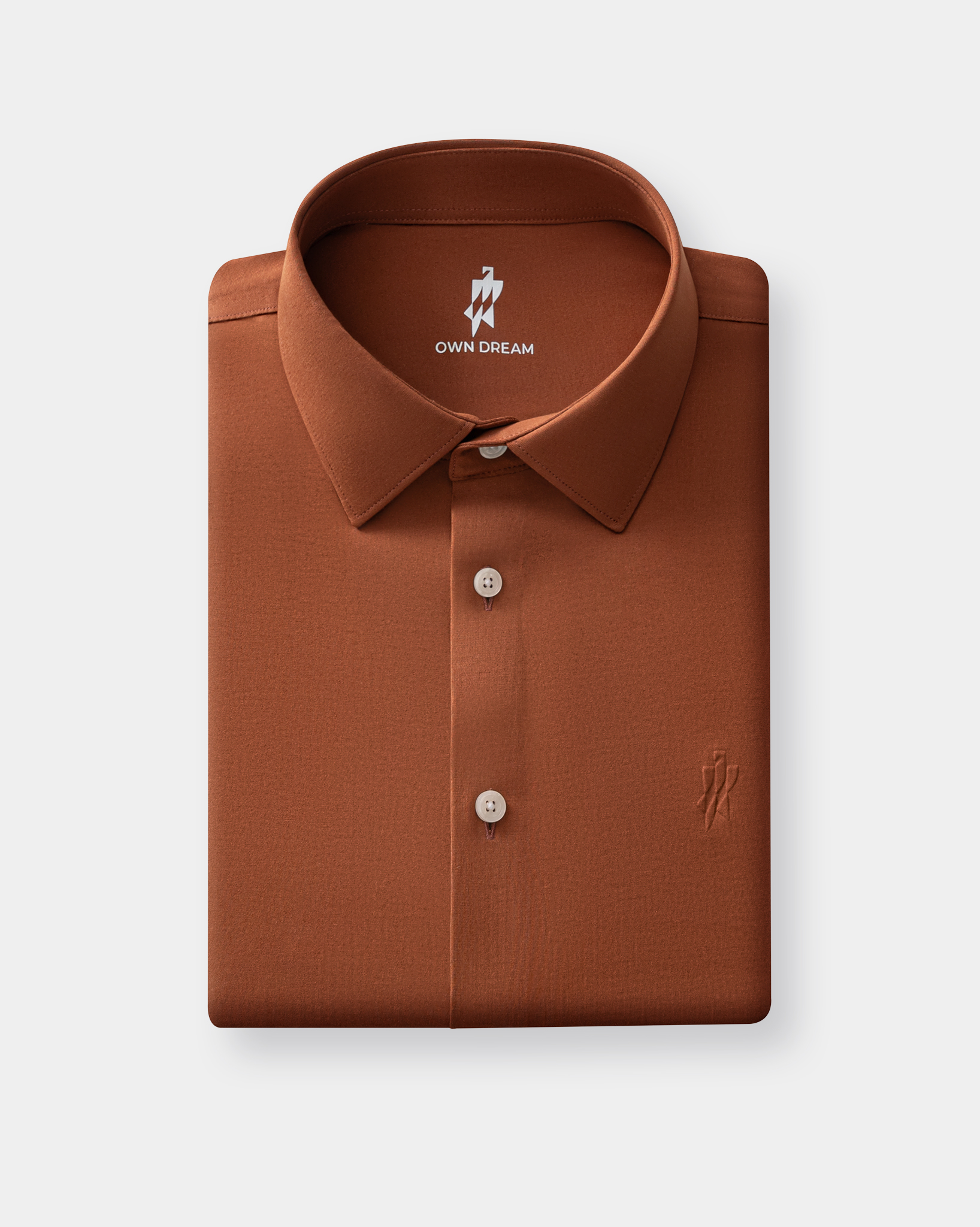 PimaCore™ Prestige Comfort Stretch Shirt - Sunset Orange