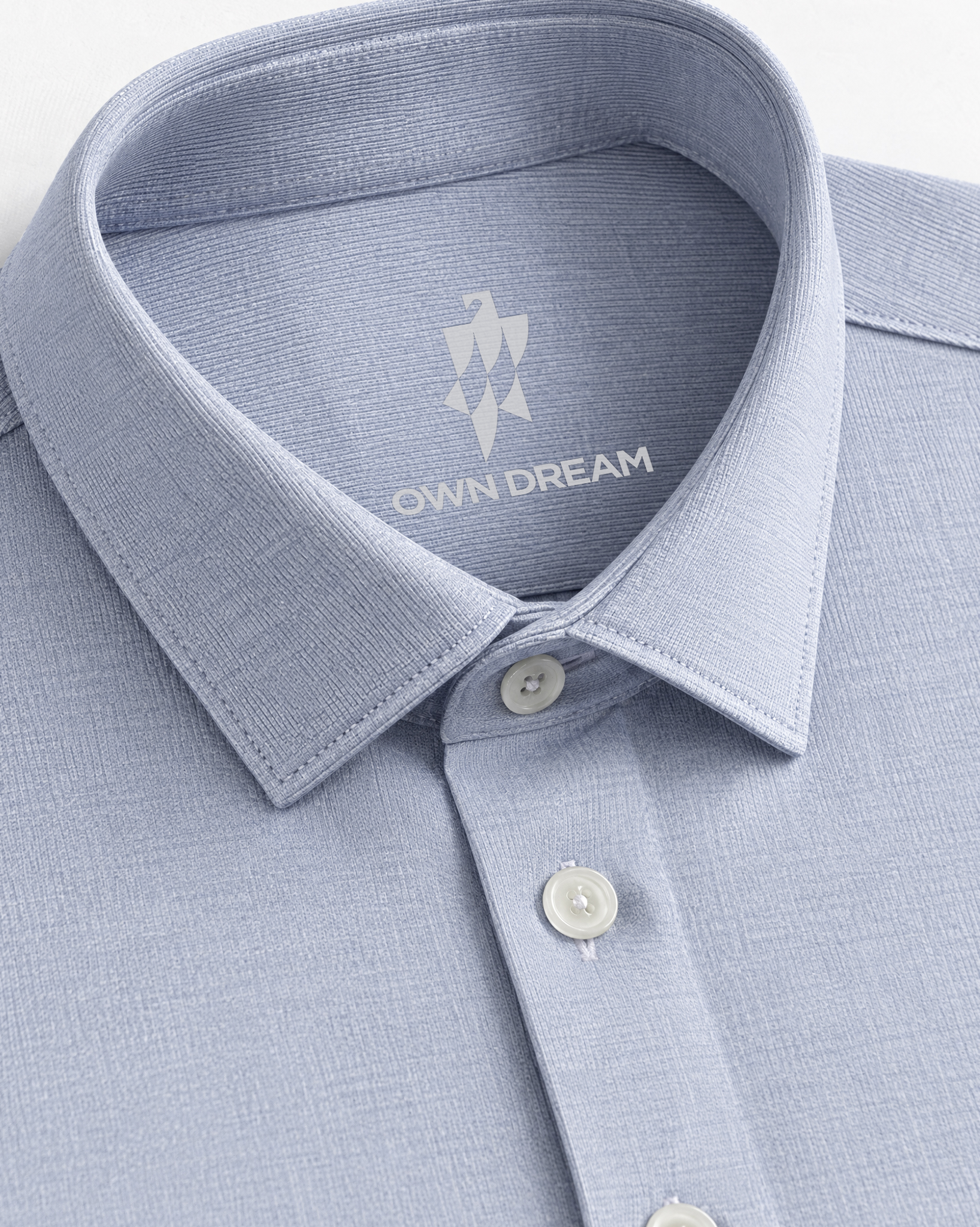 MulberrySilk™ Prestige Comfort Stretch Shirt - Frost Mist Blue