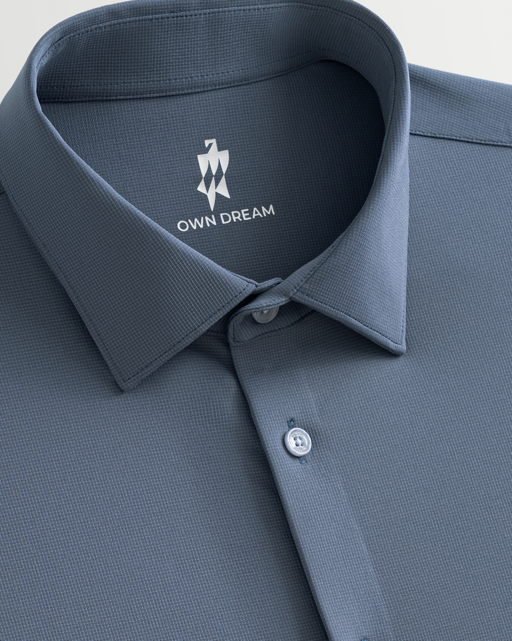 PimaCore™ Prestige Comfort Stretch Shirt - Deep Sea Blue Check