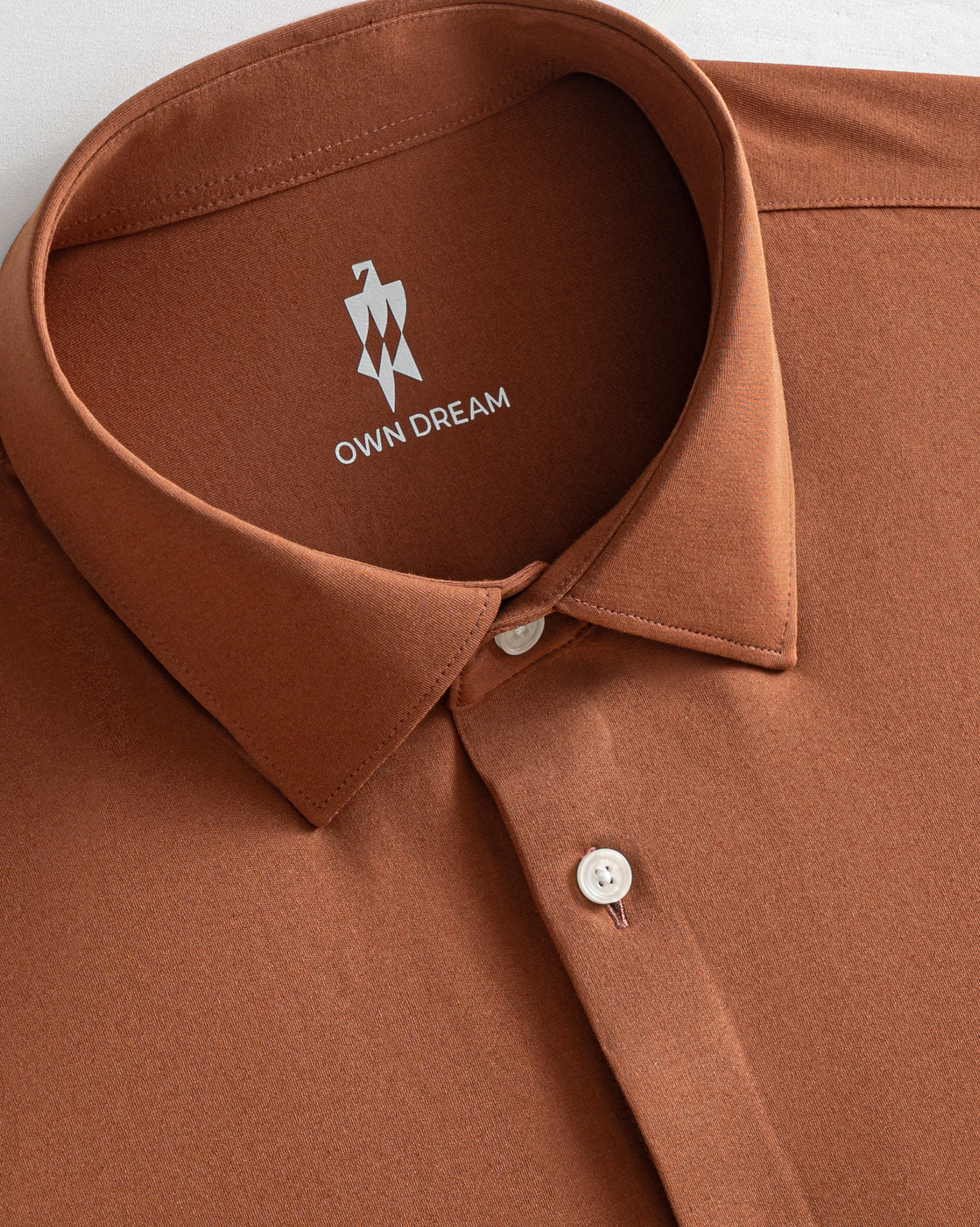 PimaCore™ Prestige Comfort Stretch Shirt - Sunset Orange
