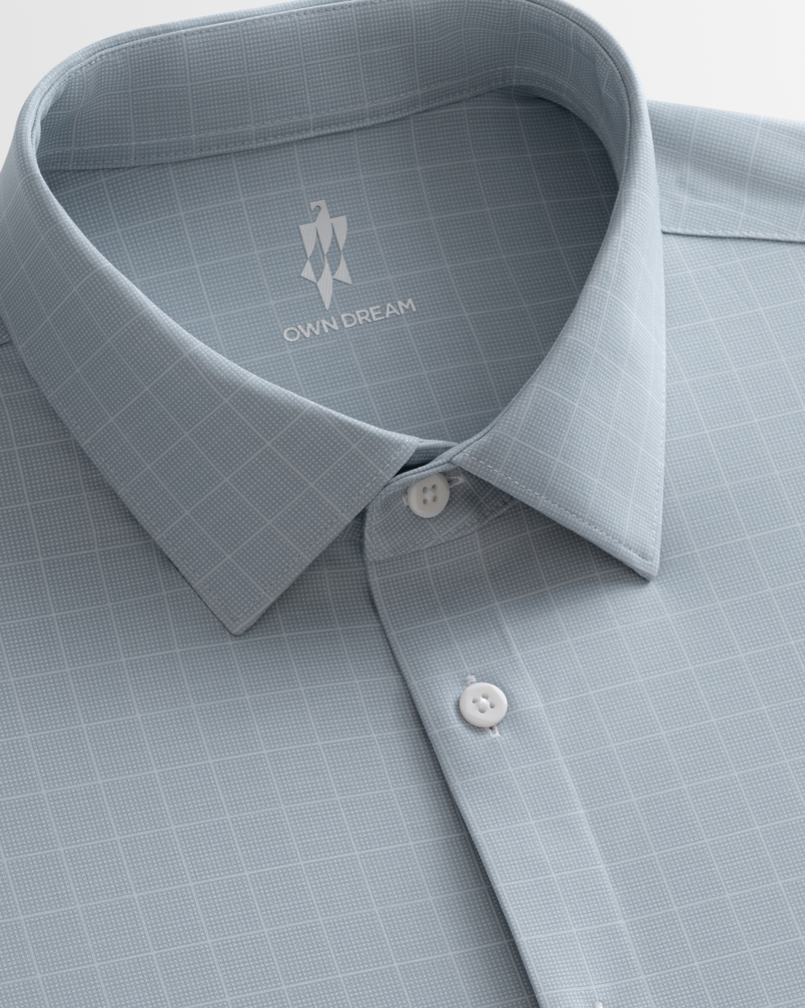 Snow Gray Soft Stripe Stretch Shirt