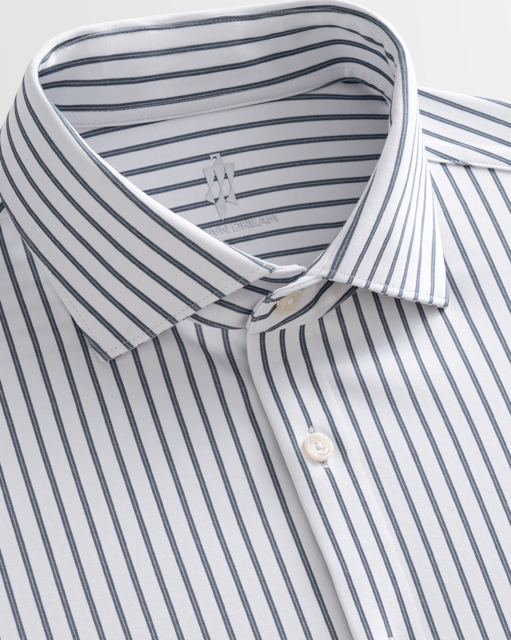Prestige WarmTech Stretch Dress Shirt - Azure Blue Stripe