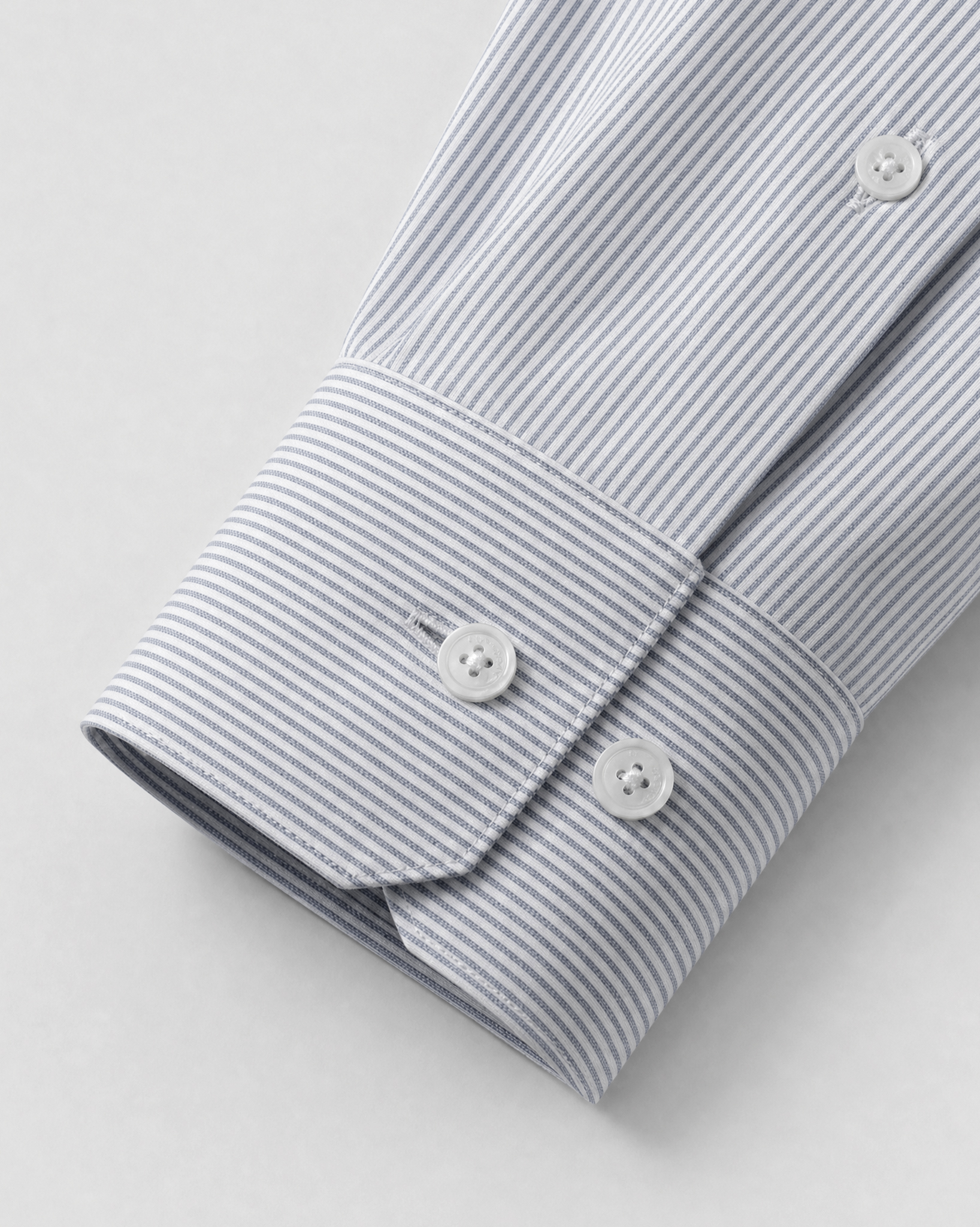 PimaCore™ Prestige Comfort Stretch Shirt - Drift Gray Striped