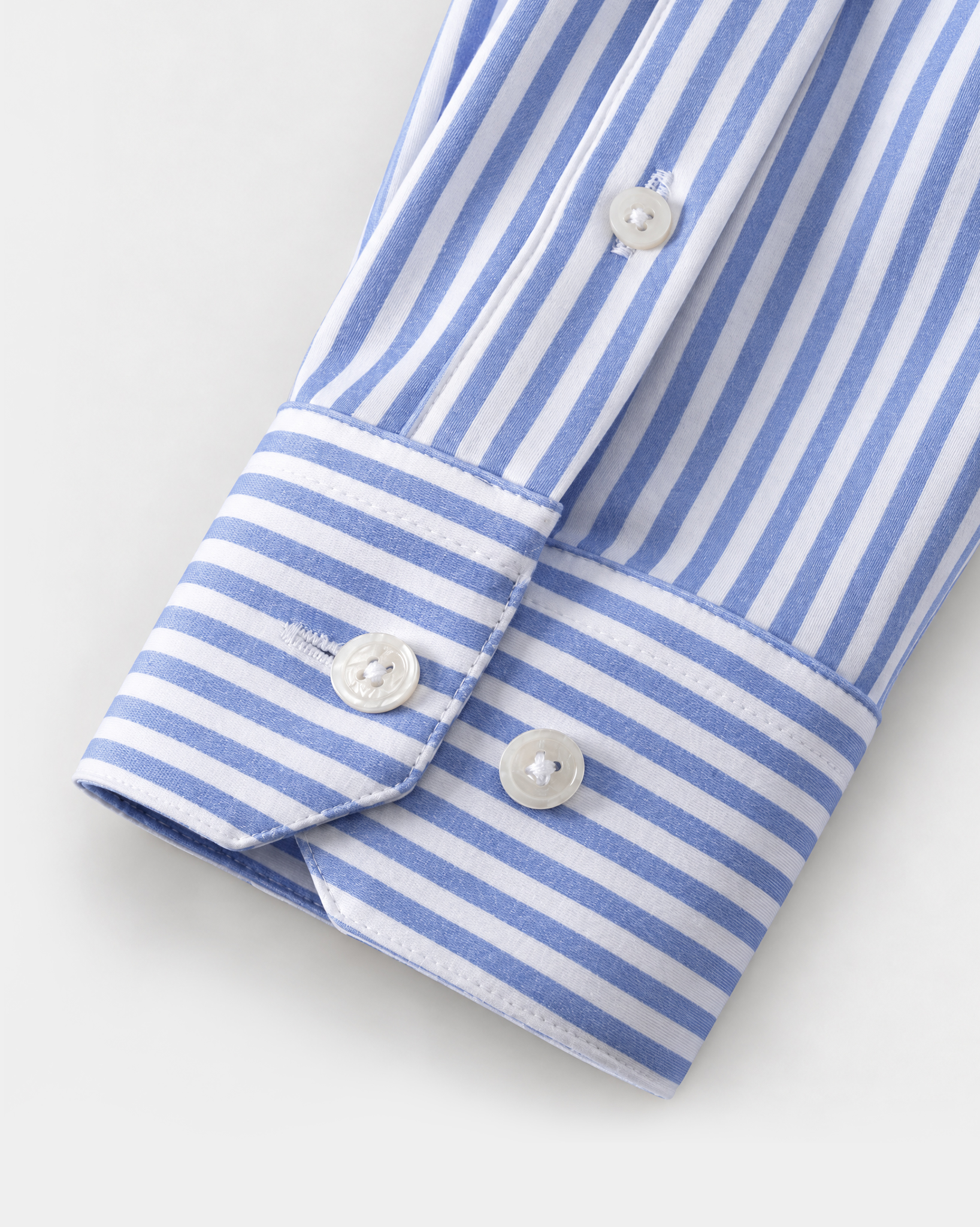 Prestige WarmTech Stretch Dress Shirt - Sky Blue Stripe