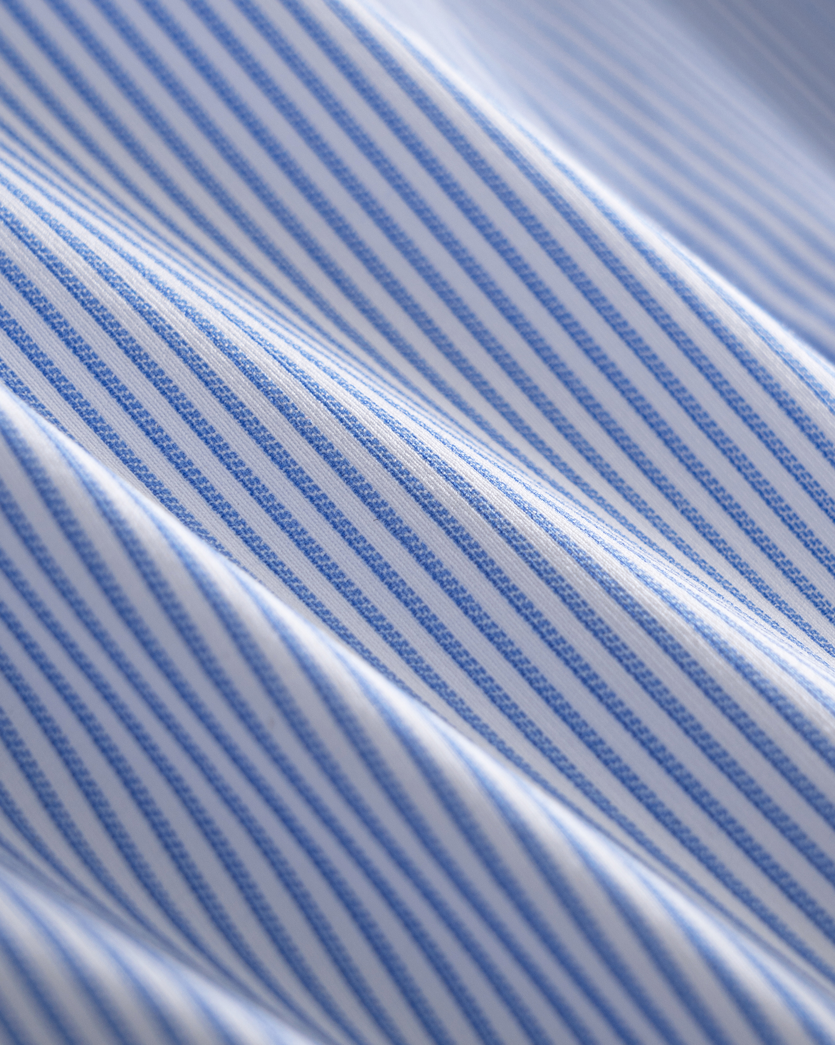 PimaCore™ Prestige Comfort Stretch Shirt - Glacier Blue Striped