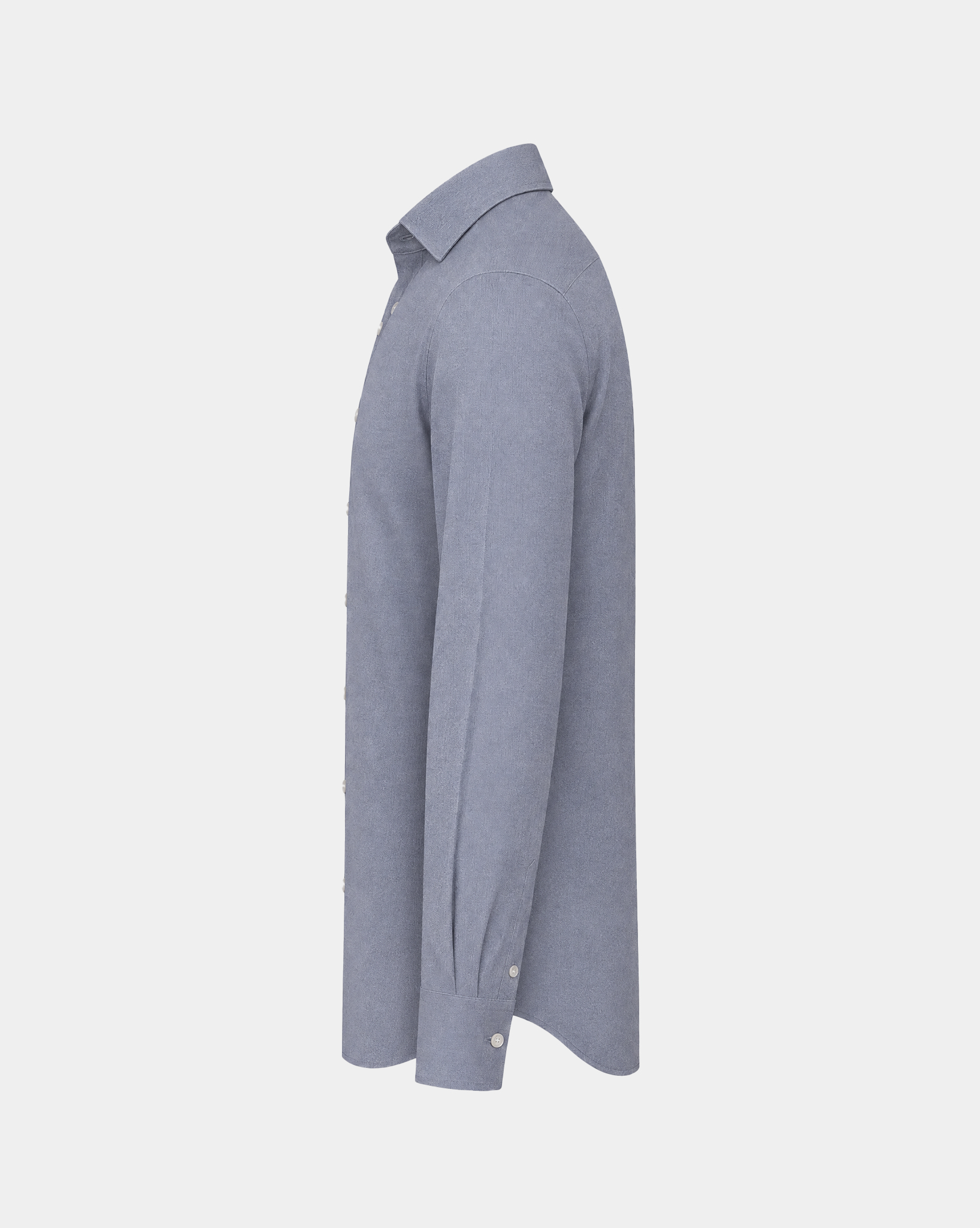Prestige WarmTech Stretch Dress Shirt - Mist Blue Fine Stripe