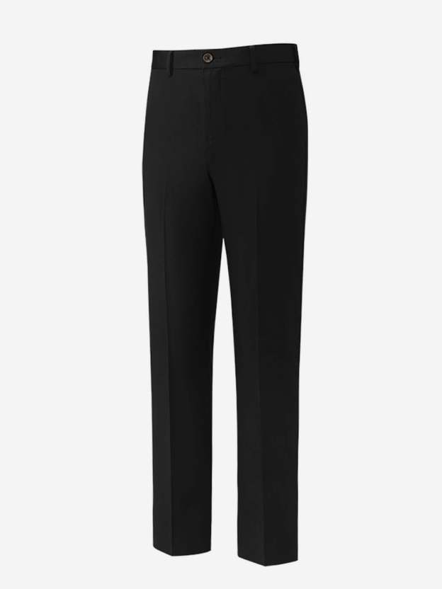 Black Gem Stretch Cotton Dress Pants-OWN DREAM Shirts