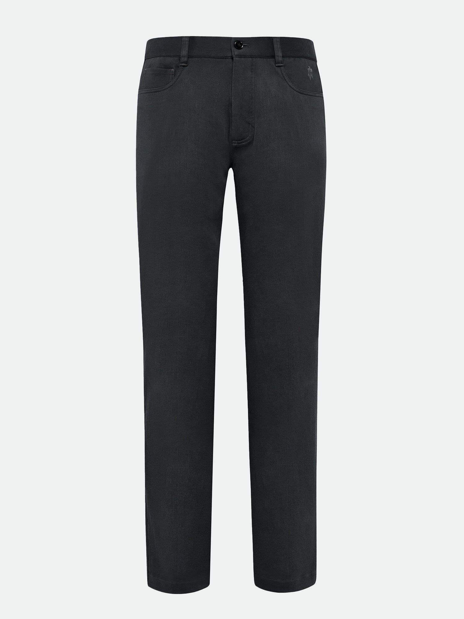 Silver Dragon Black Stretch Casual Pants-OWN DREAM Shirts