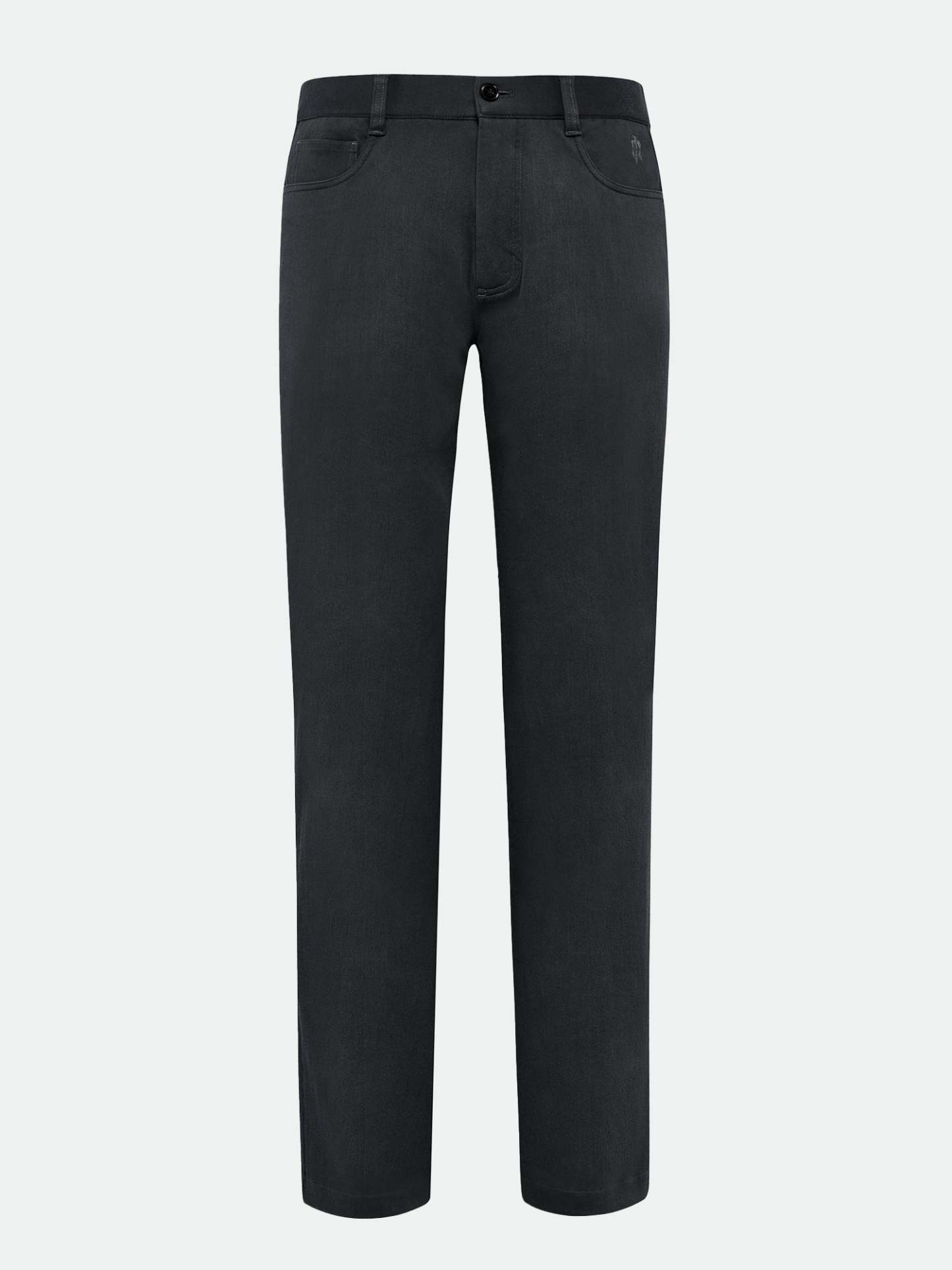 Silver Dragon Black Stretch Casual Pants-OWN DREAM Shirts