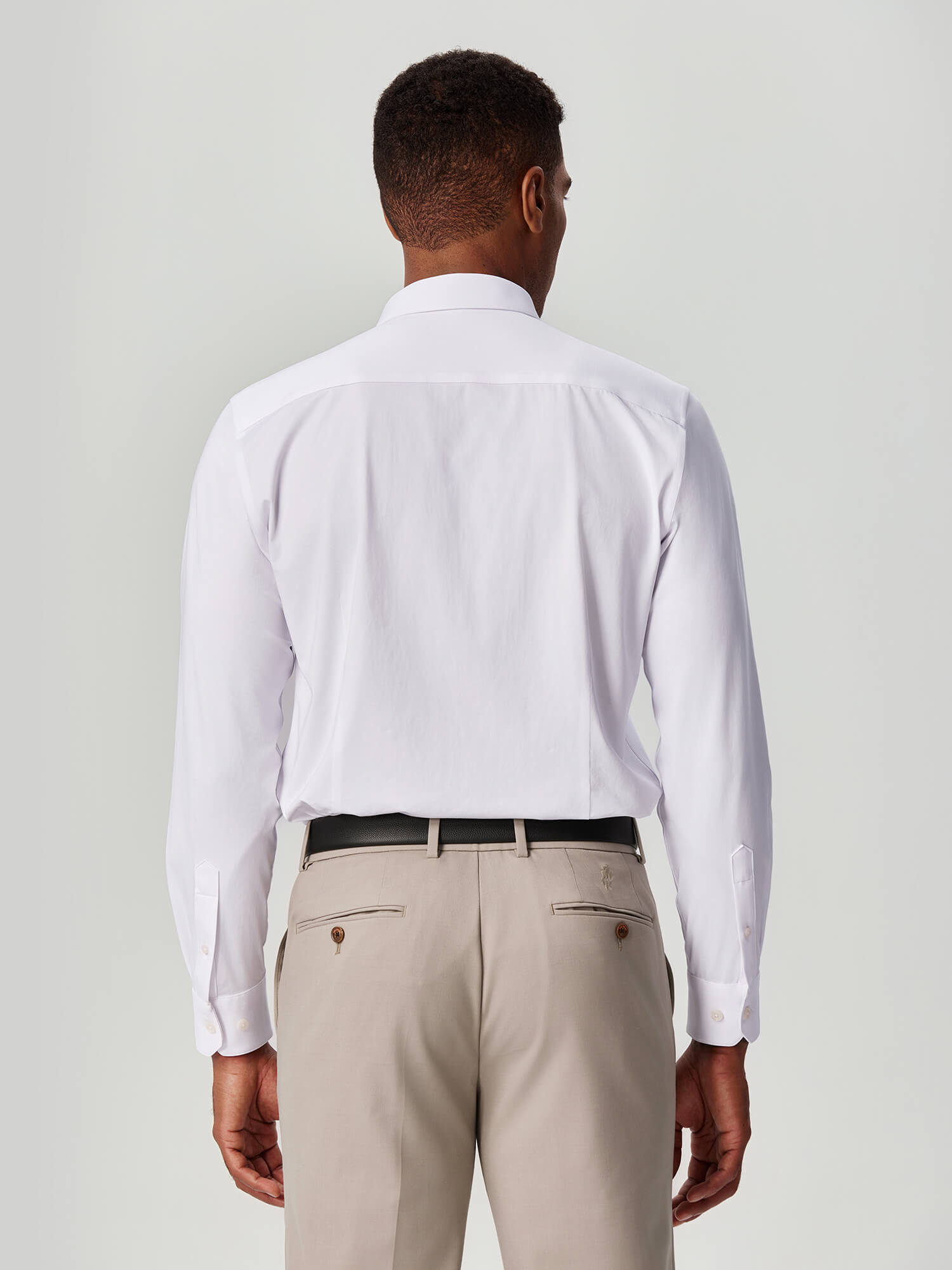 American Pima White Stretch Shirt