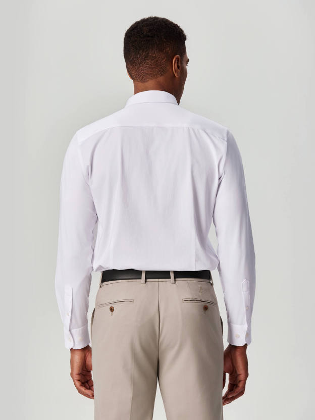 American Pima White Stretch Shirt