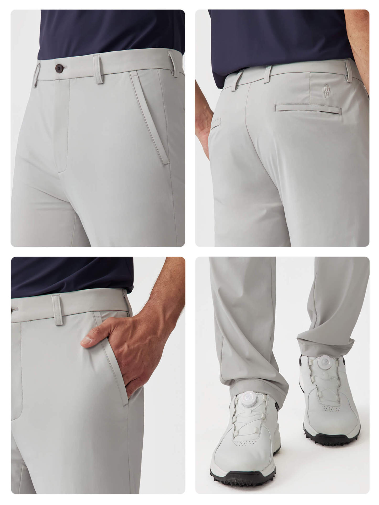 Golf Series Lead Grey Stretch Pants-OWN DREAM Shirts