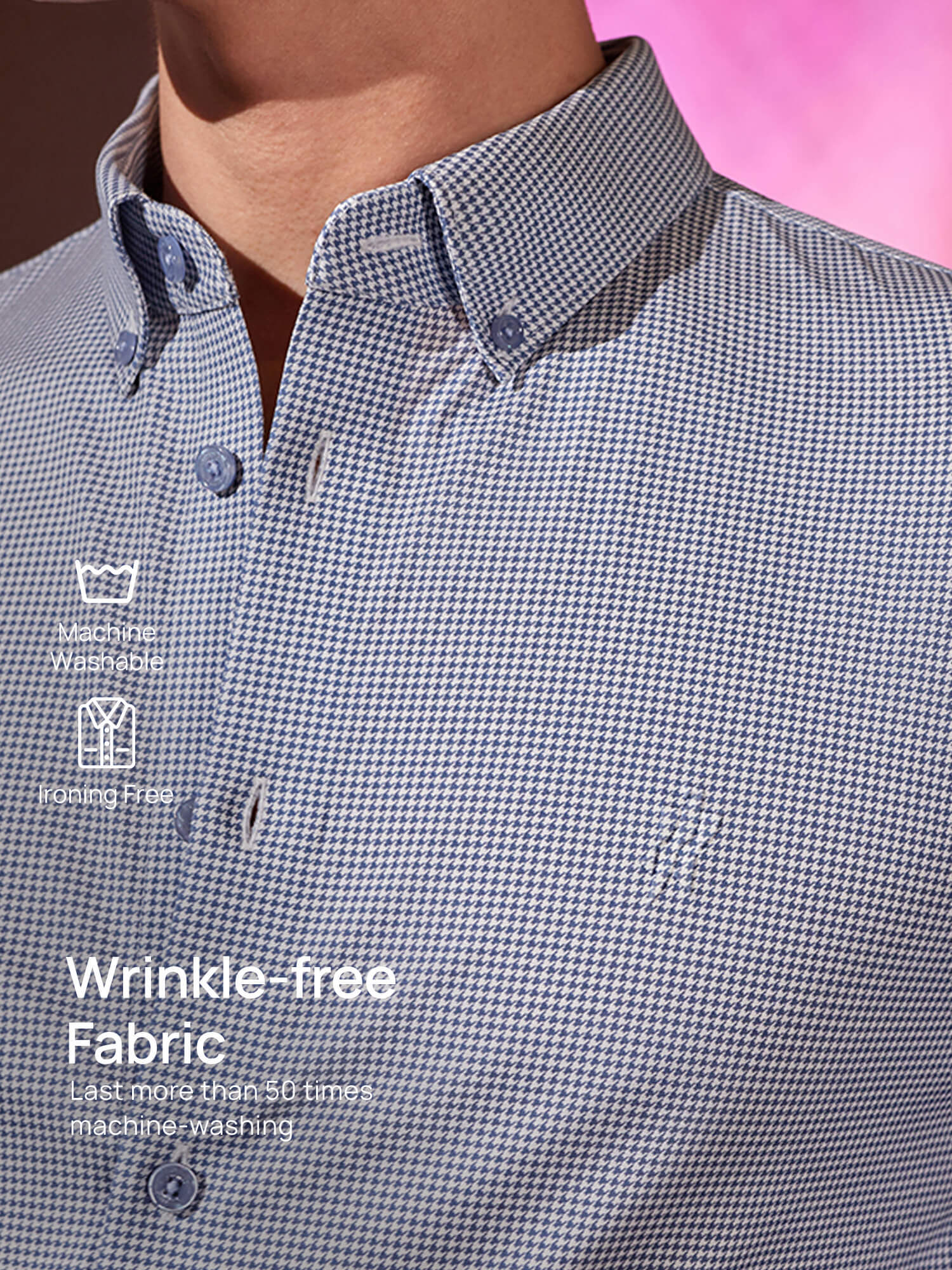 Luxurious Plaid Gray Stretch Shirt