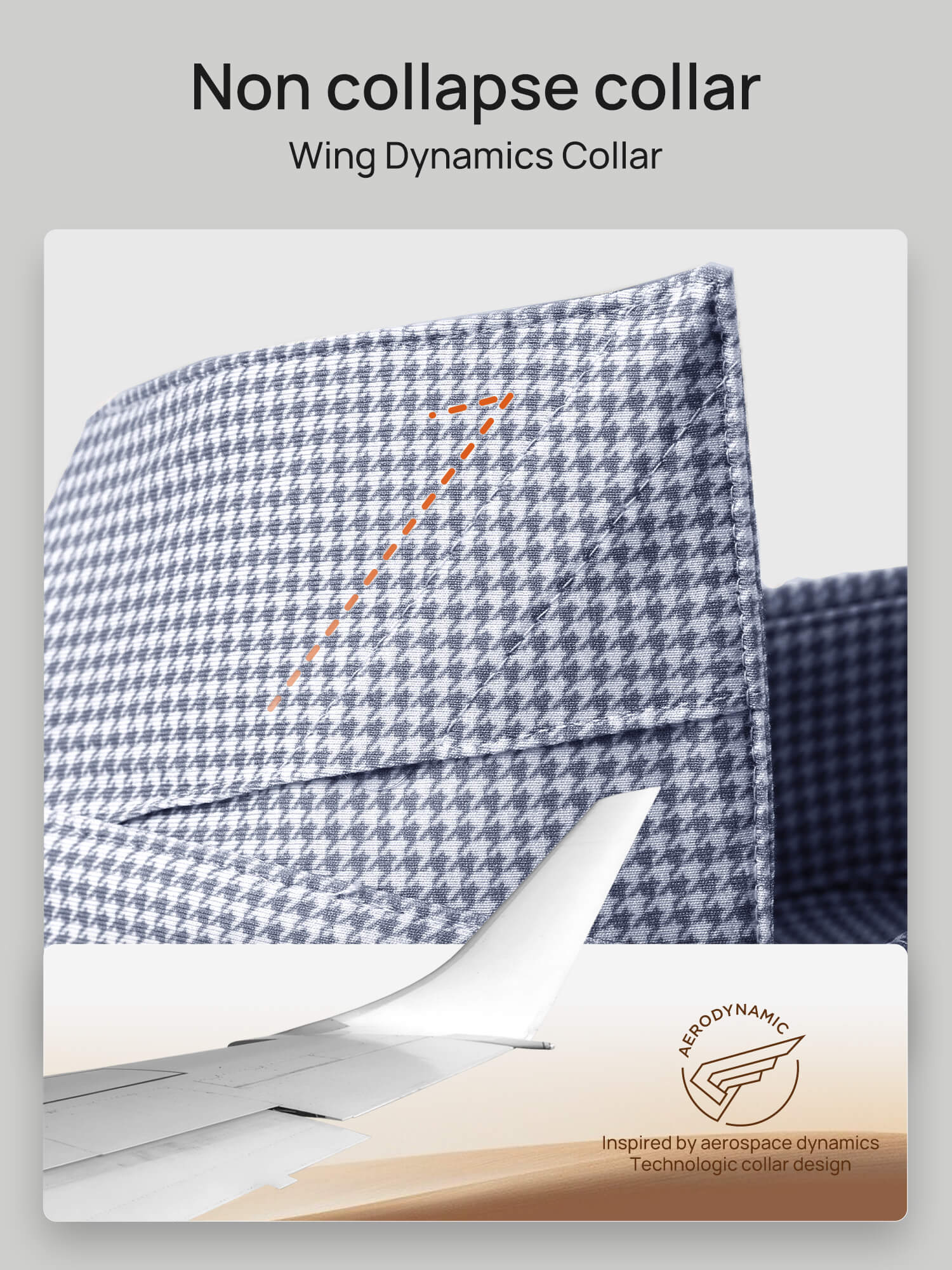 Luxurious Plaid Gray Stretch Shirt