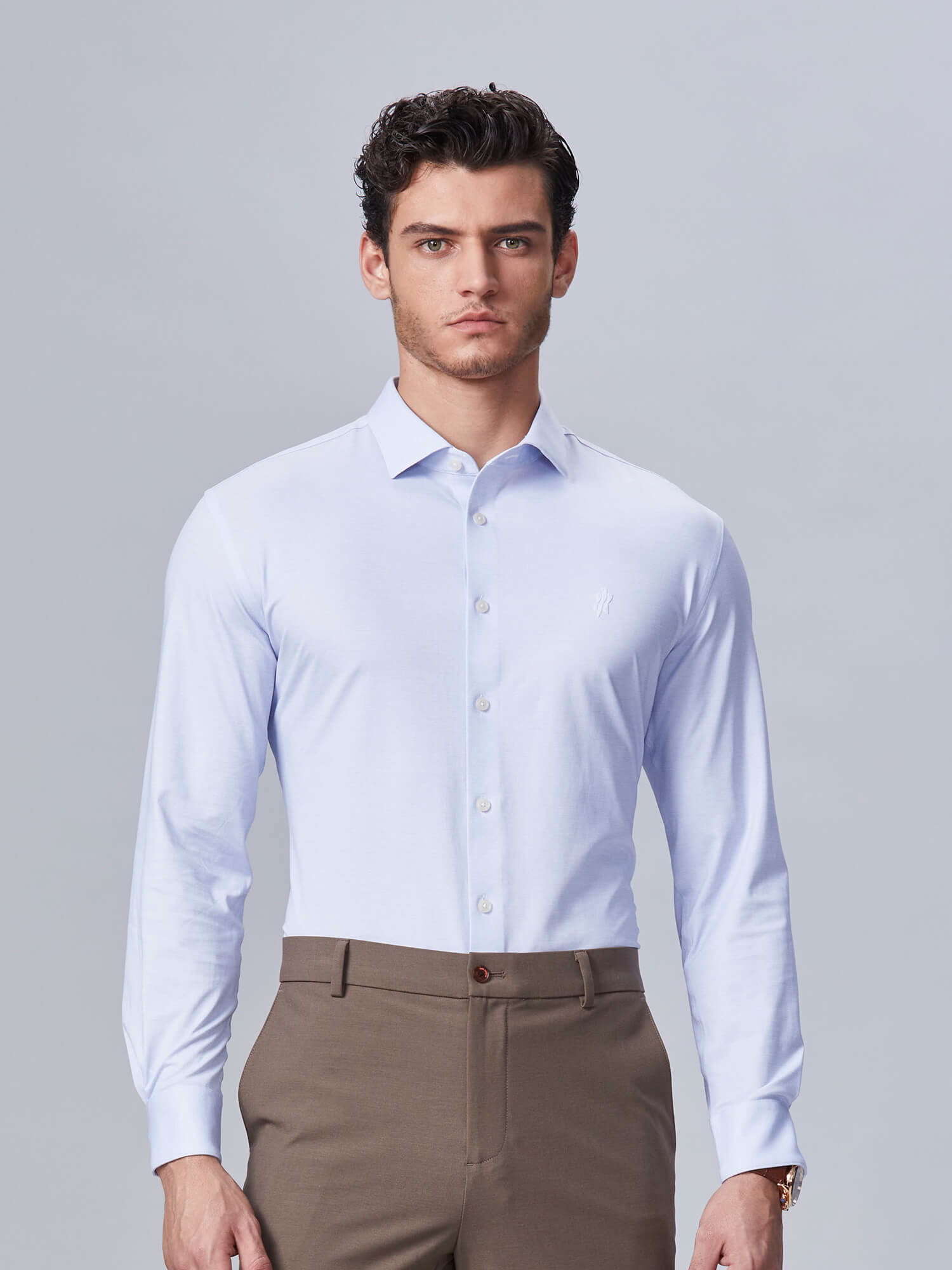 S30 Frost Mist Blue High-Stretch Shirt